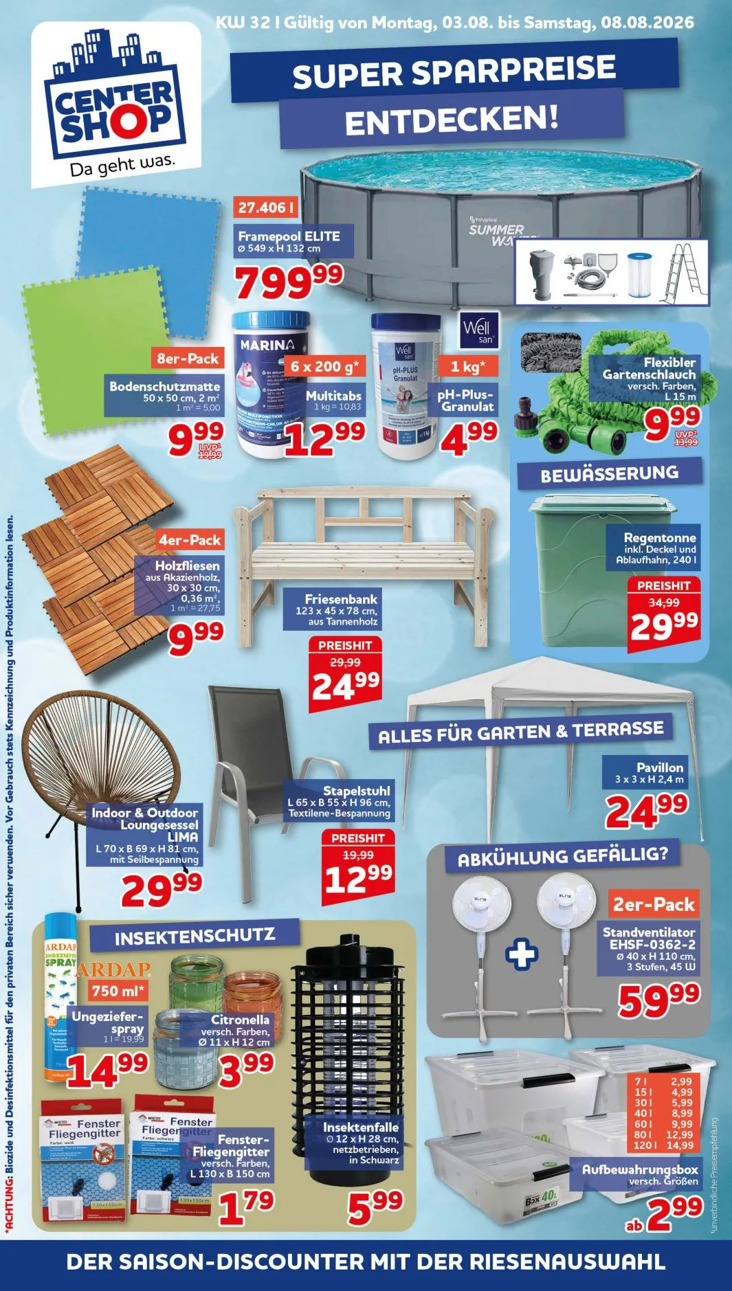 CENTERSHOP — 2026-08-04 - 3. August 8. August 2026
