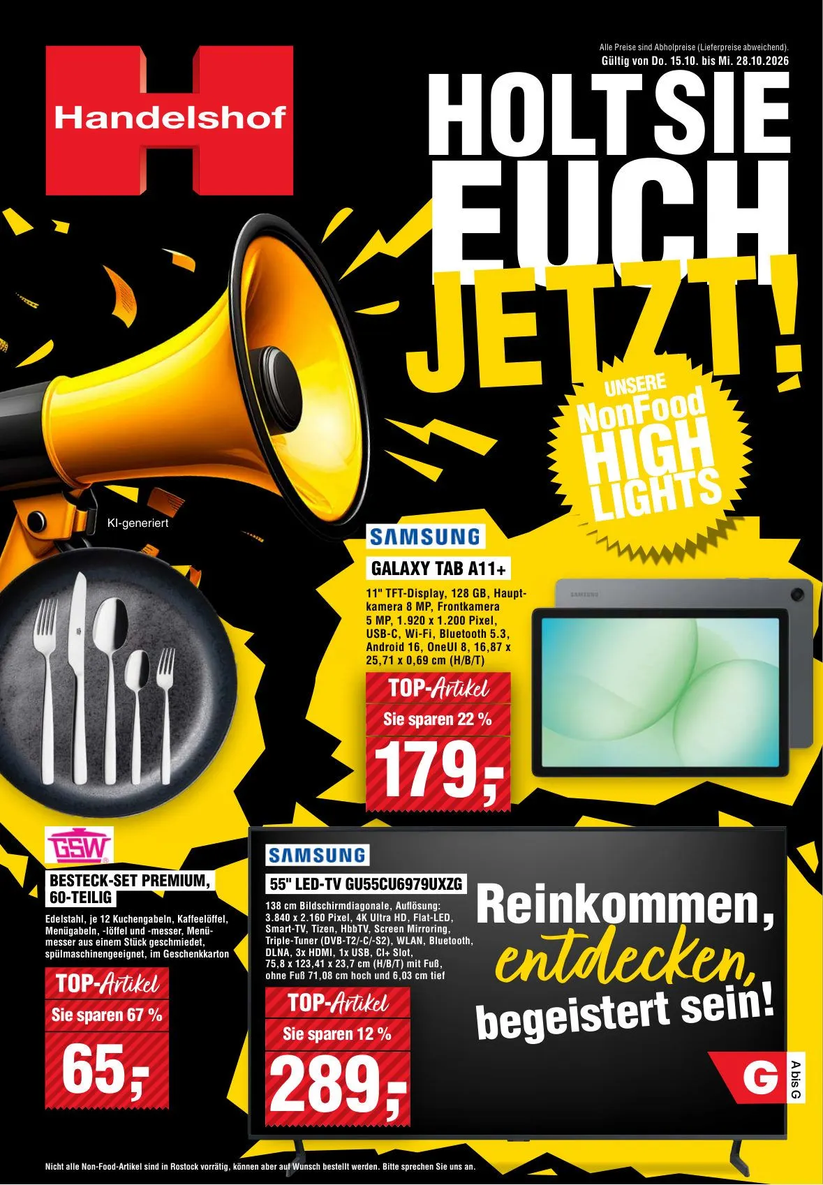 Handelshof — 2026-10-21 von 15. Oktober bis 28. Oktober 2026 - Prospekt seite 1