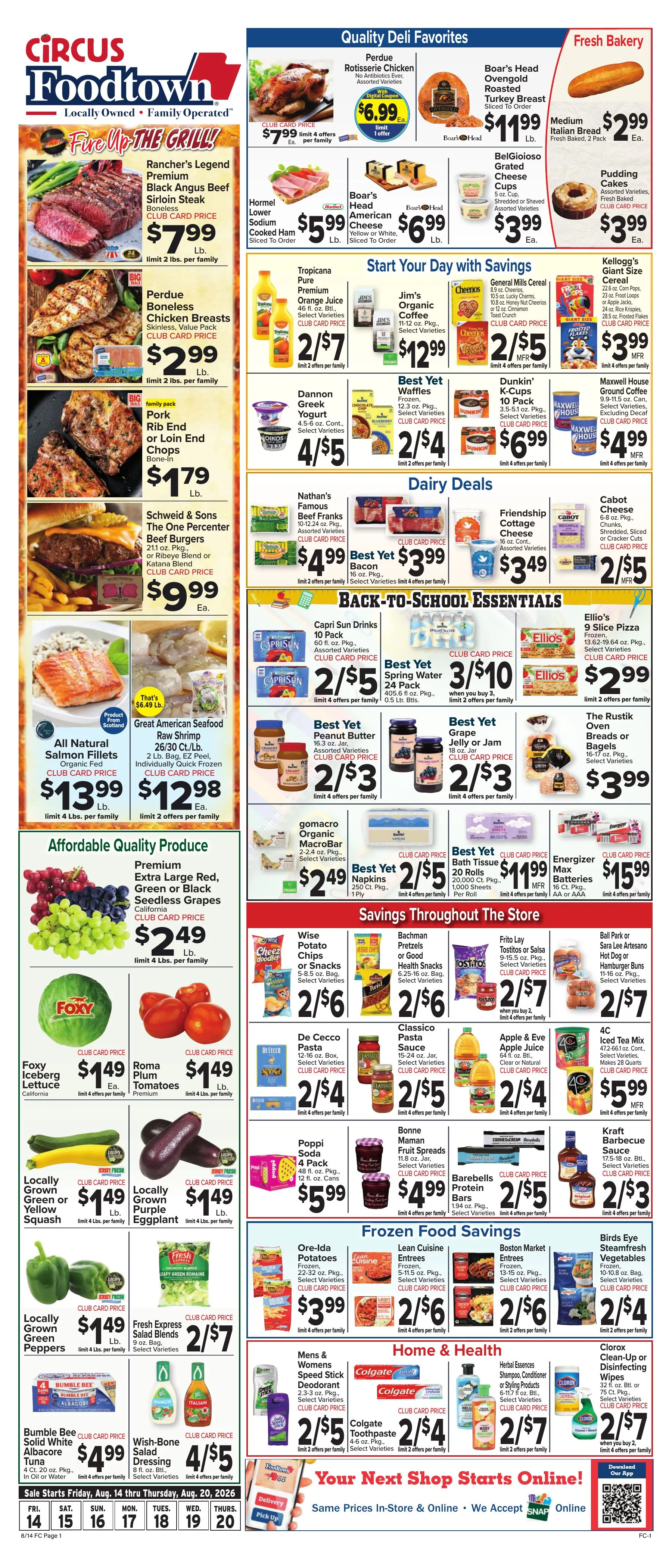 Weekly ad Foodtown — 2026-08-14 from August 14 to August 20 2026 - Page