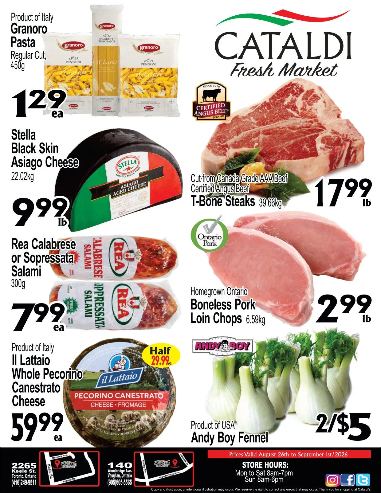 Cataldi Fresh Market — 2026-08-28 from August 28 to September 1 2026 - flyer page 1