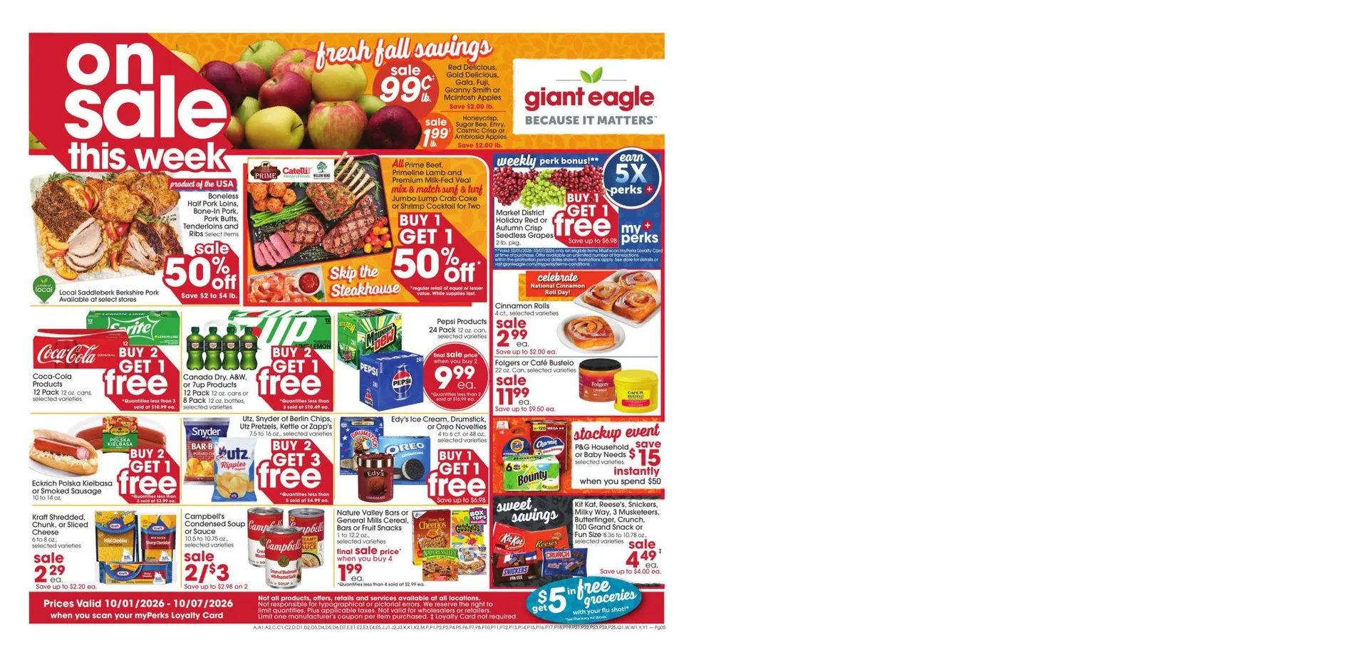 Weekly ad Giant Eagle — 2026-10-01 from October 1 to October 7 2026 - Page 1