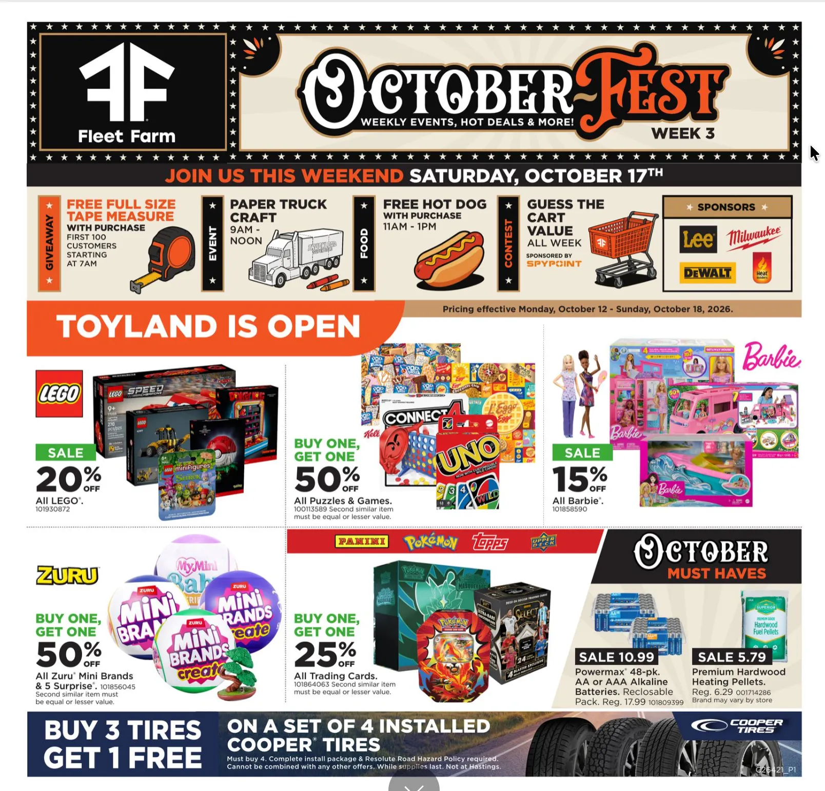 Weekly ad Fleet Farm — 2026-10-13 from October 13 to October 18 2026 - Page 1