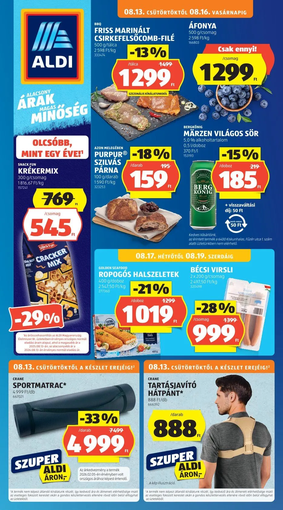 Katalógus Aldi — 2026-08-13 augusztus 13.-tól augusztus 19.-ig 2026. - Oldal 1
