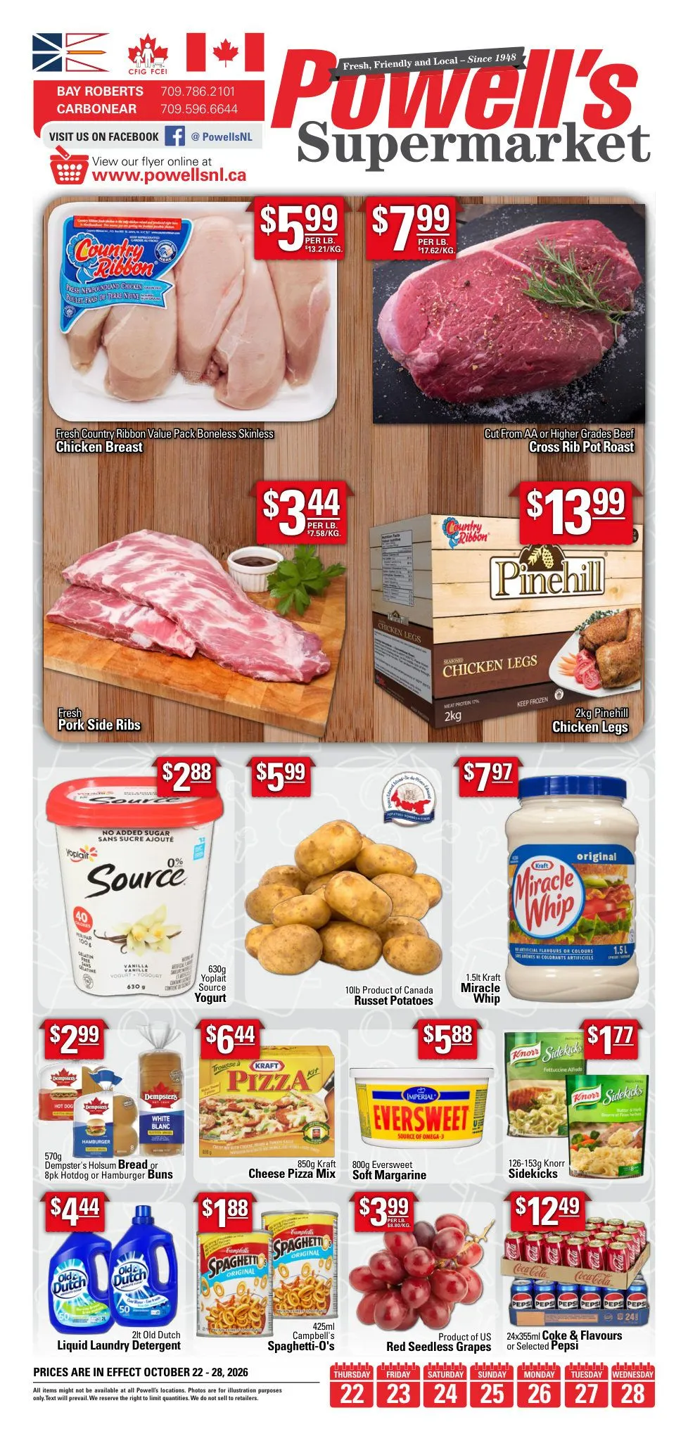 Powell's Supermarket — 2026-10-26 from October 22 to October 29 2026 - flyer page 1