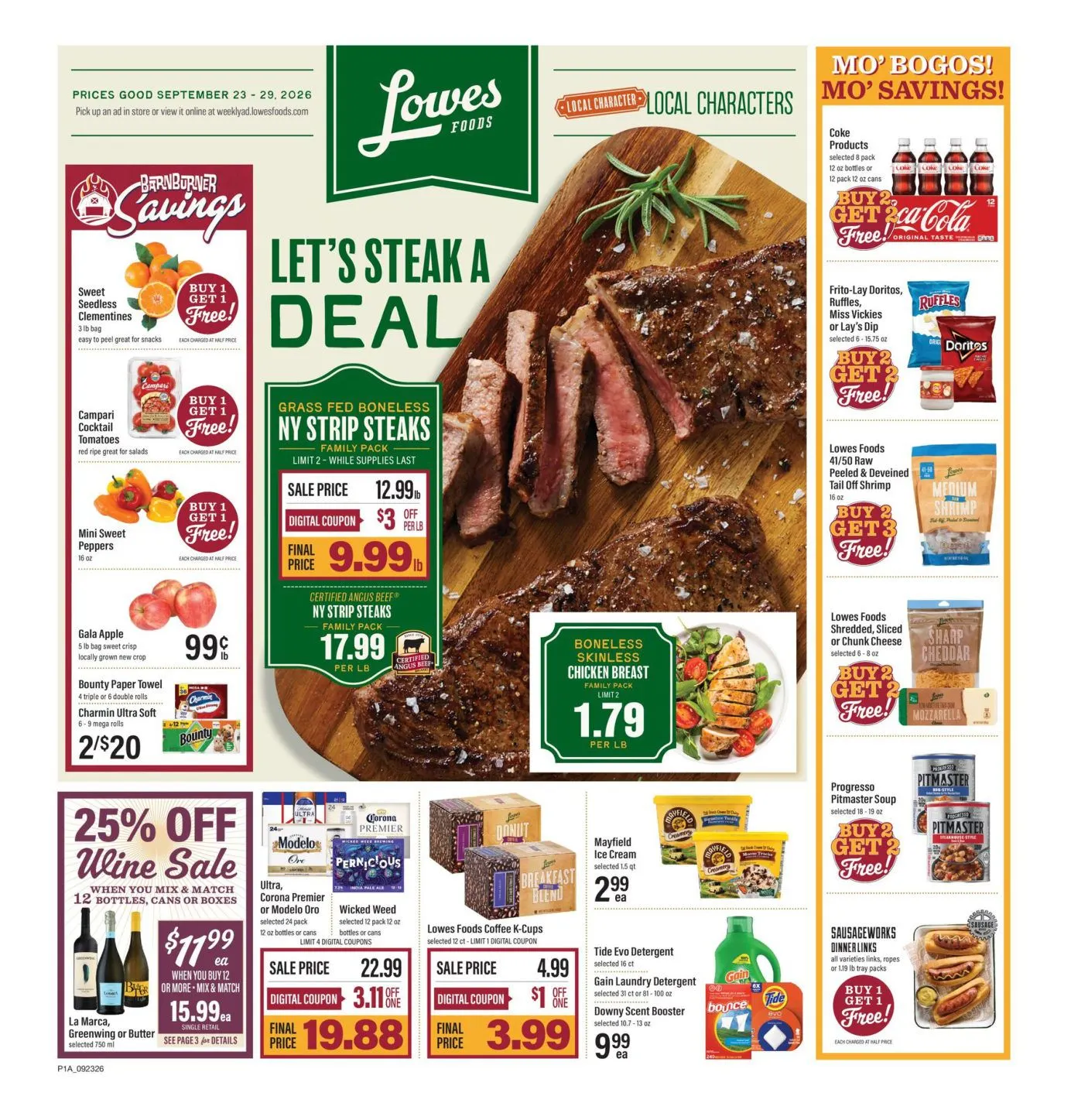 Weekly ad Lowes Foods — 2026-09-24 from September 23 to September 29 2026 - Page 1