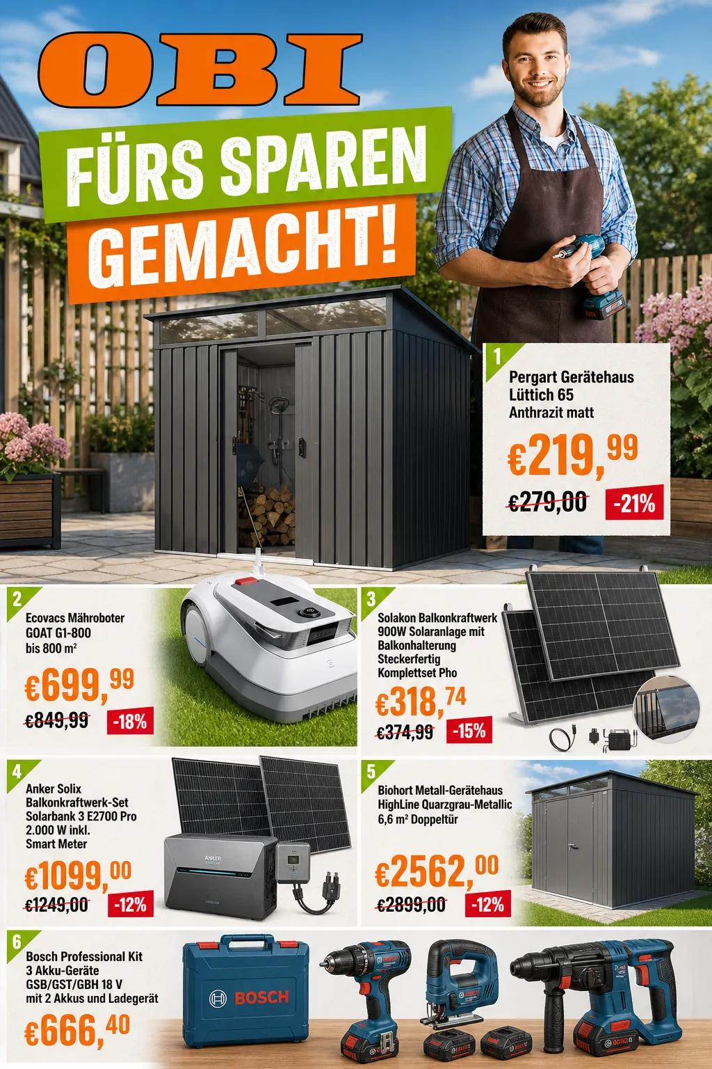 OBI — 2026-08-01 von 1. August bis 8. August 2026 - Prospekt seite 1