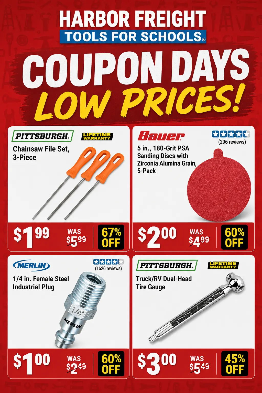 Weekly ad Harbor Freight — Coupons — 2026-09-21 from September 21 to October 8 2026 - Page 1
