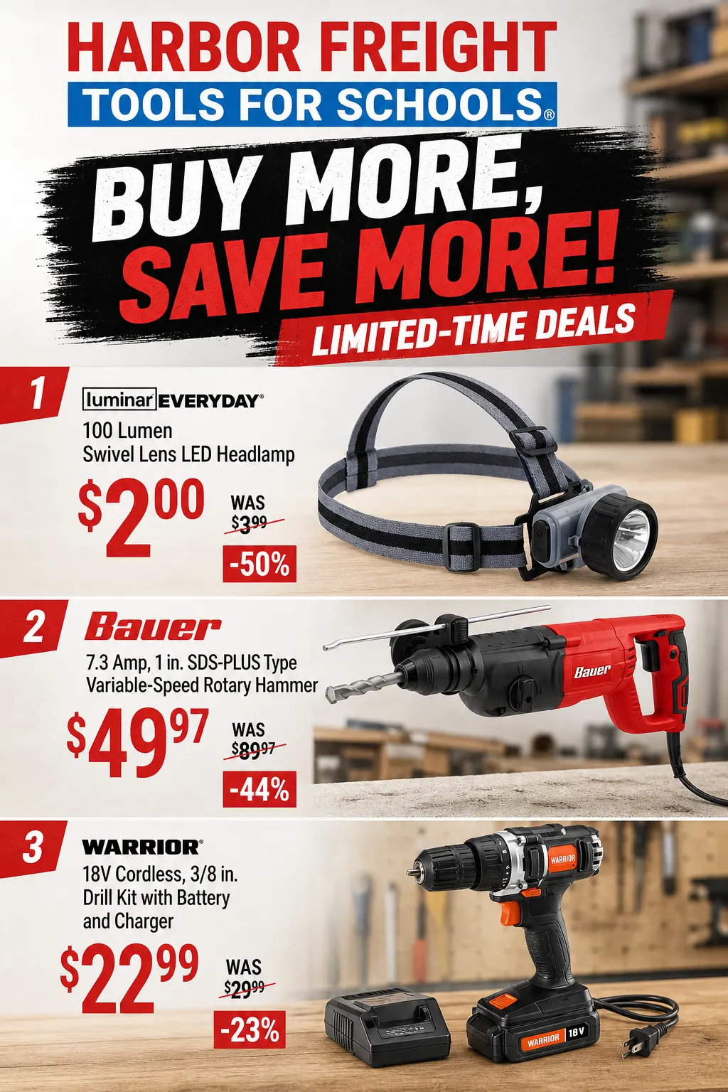 Weekly promotion Harbor Freight - 2026-09-01 spanning from September 1 to September 10 2026 - Page 1 for Catalogue 365