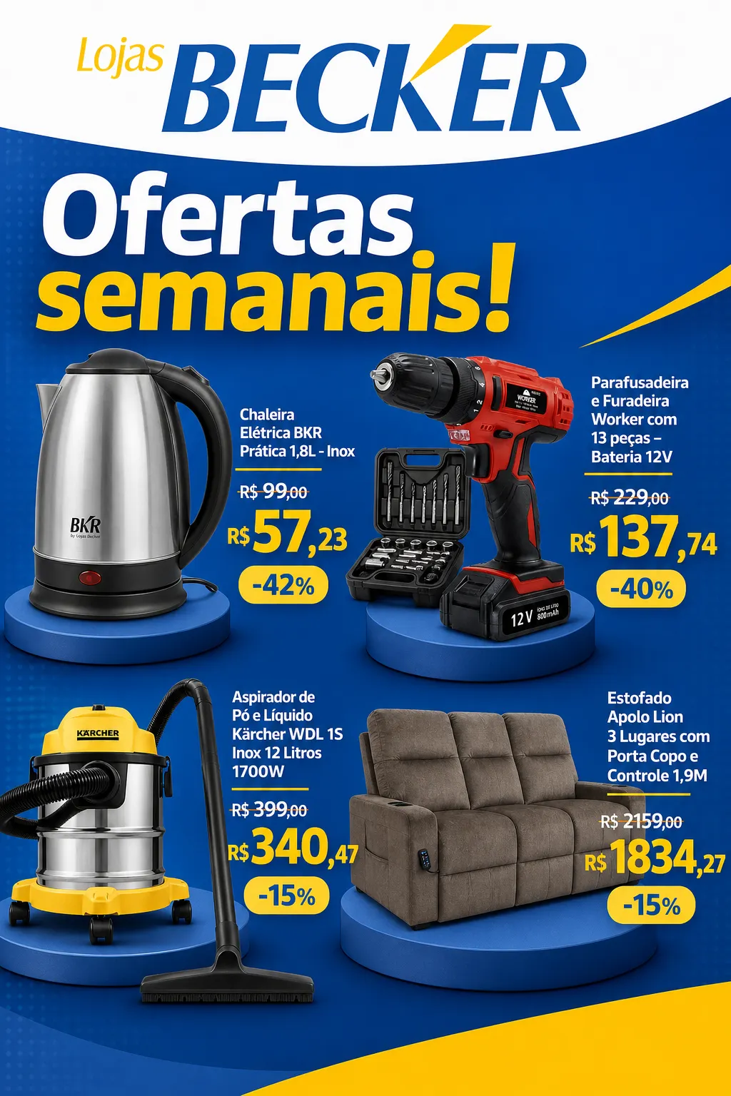 Encarte de Lojas Becker — 2026-09-04 4 de setembro até 21 de setembro 2026 - Pagina 1