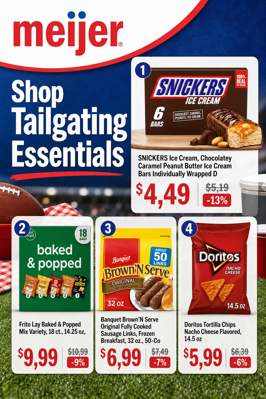 Weekly ad Meijer — Tailgate Deals — 2026-09-21 from September 21 to October 8 2026 - Page