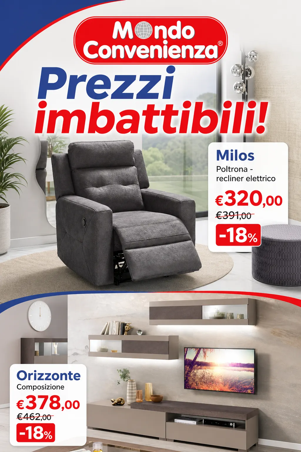 Mondo Convenienza — Catálogo 1 — 2026-09-23 da 23 settembre a 12 ottobre di 2026 - Pagina del volantino 1