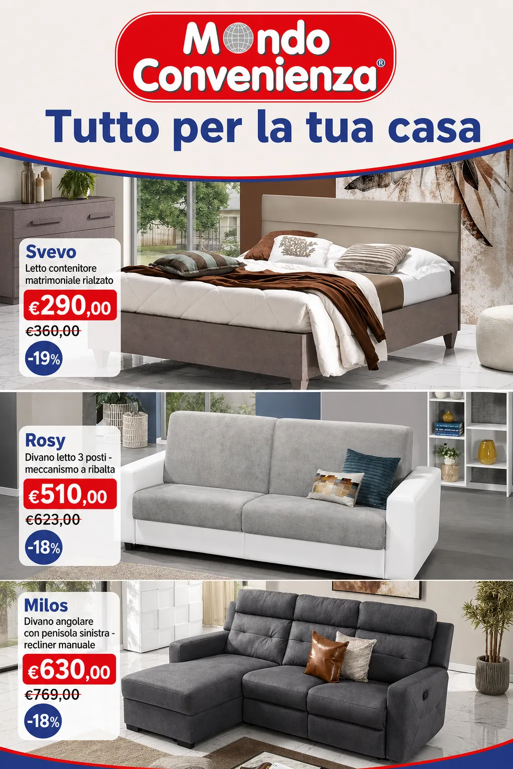 Mondo Convenienza — 2026-09-08 da 8 settembre a 23 settembre di 2026 - Pagina del volantino 1