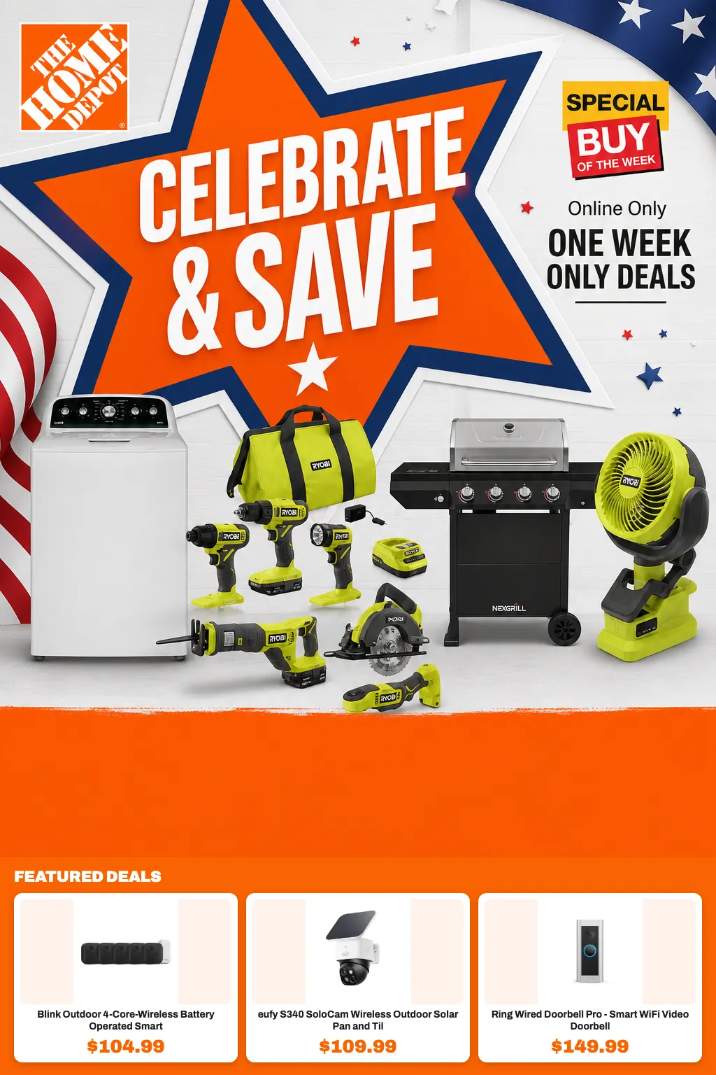 Weekly ad The Home Depot (US) — 2026-07-02 from July 2 to July 9 2026 - Page 1