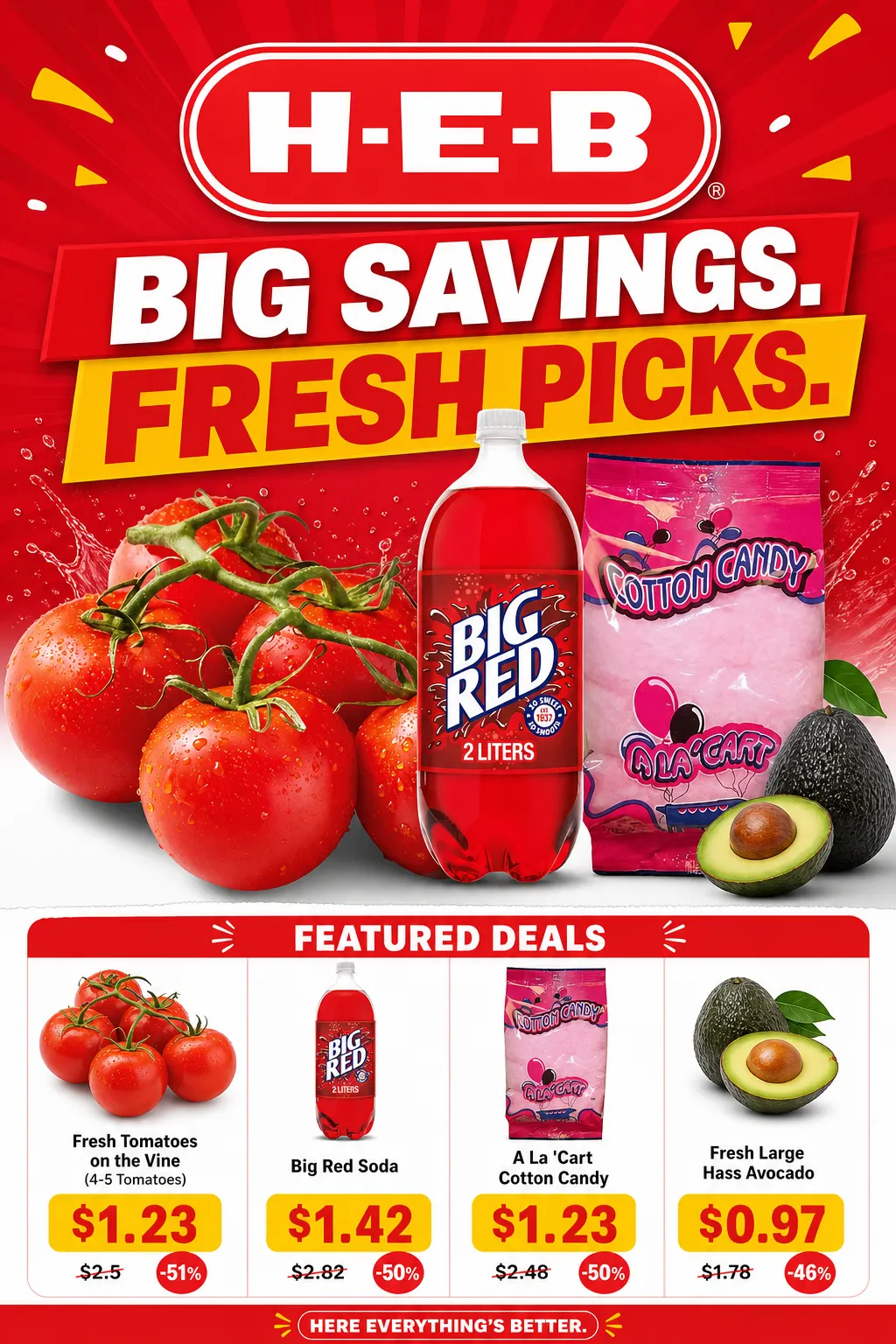 Weekly ad H-E-B — 2026-07-09 from July 9 to July 16 2026 - Page 1