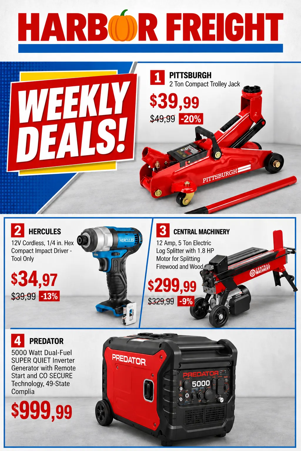 Harbor Freight — Catálogo 1 — 2026-10-26 - October 26 November 9 2026