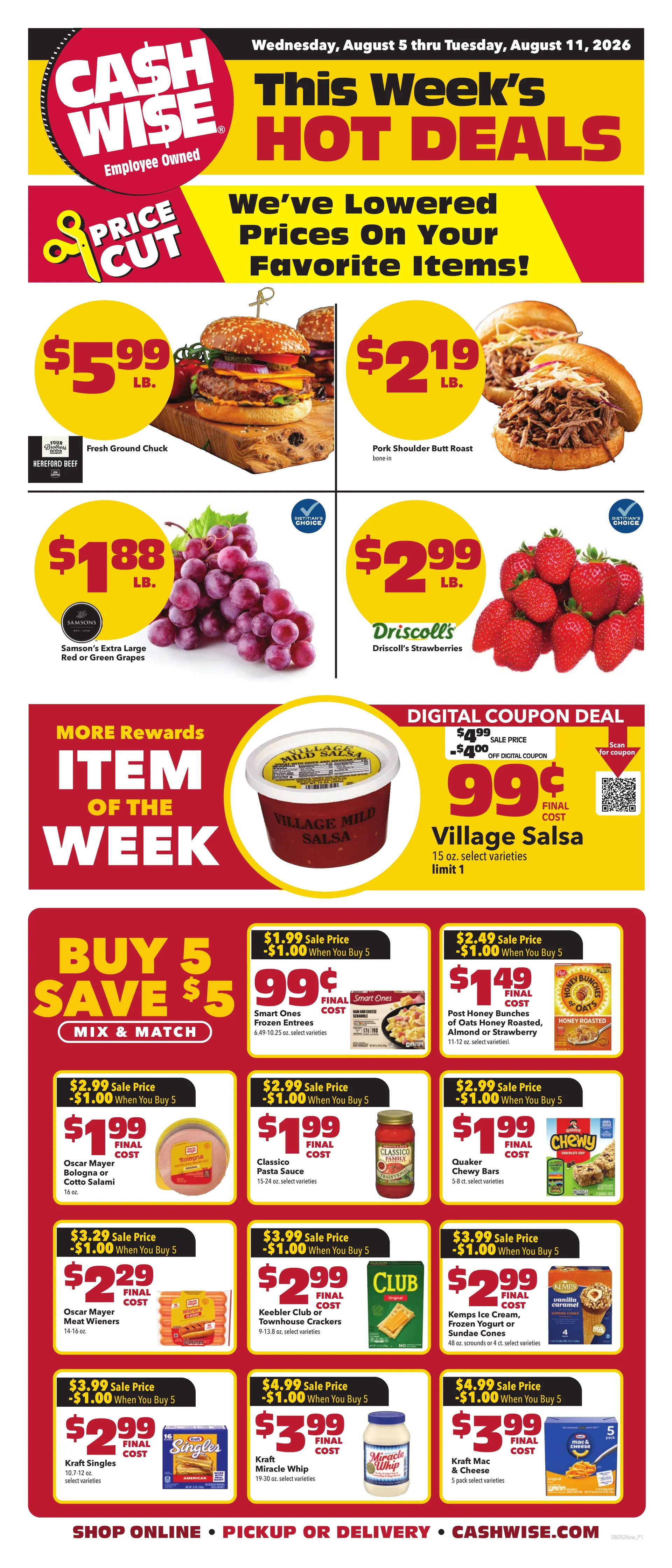 Weekly promotion Cash Wise — 2026-08-06 spanning from August 6 to August 12 2026 - Page for Catalogue 365