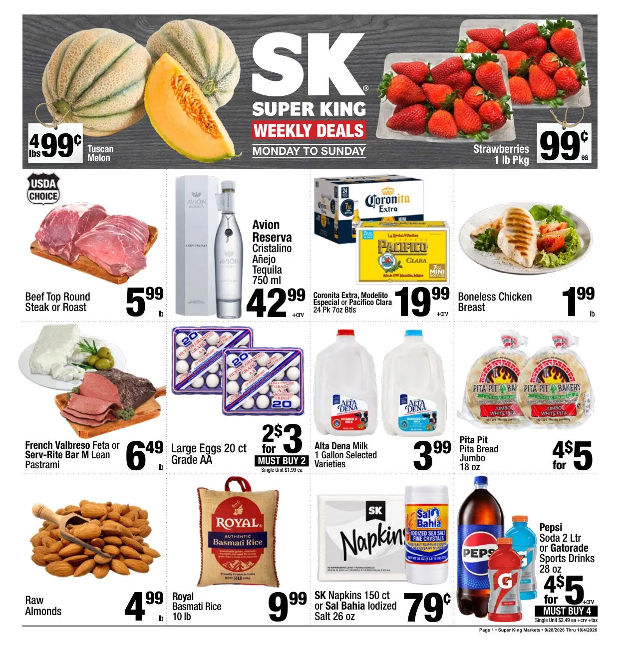 Weekly ad Super King Markets — 2026-10-01 from October 1 to October 4 2026 - Page 