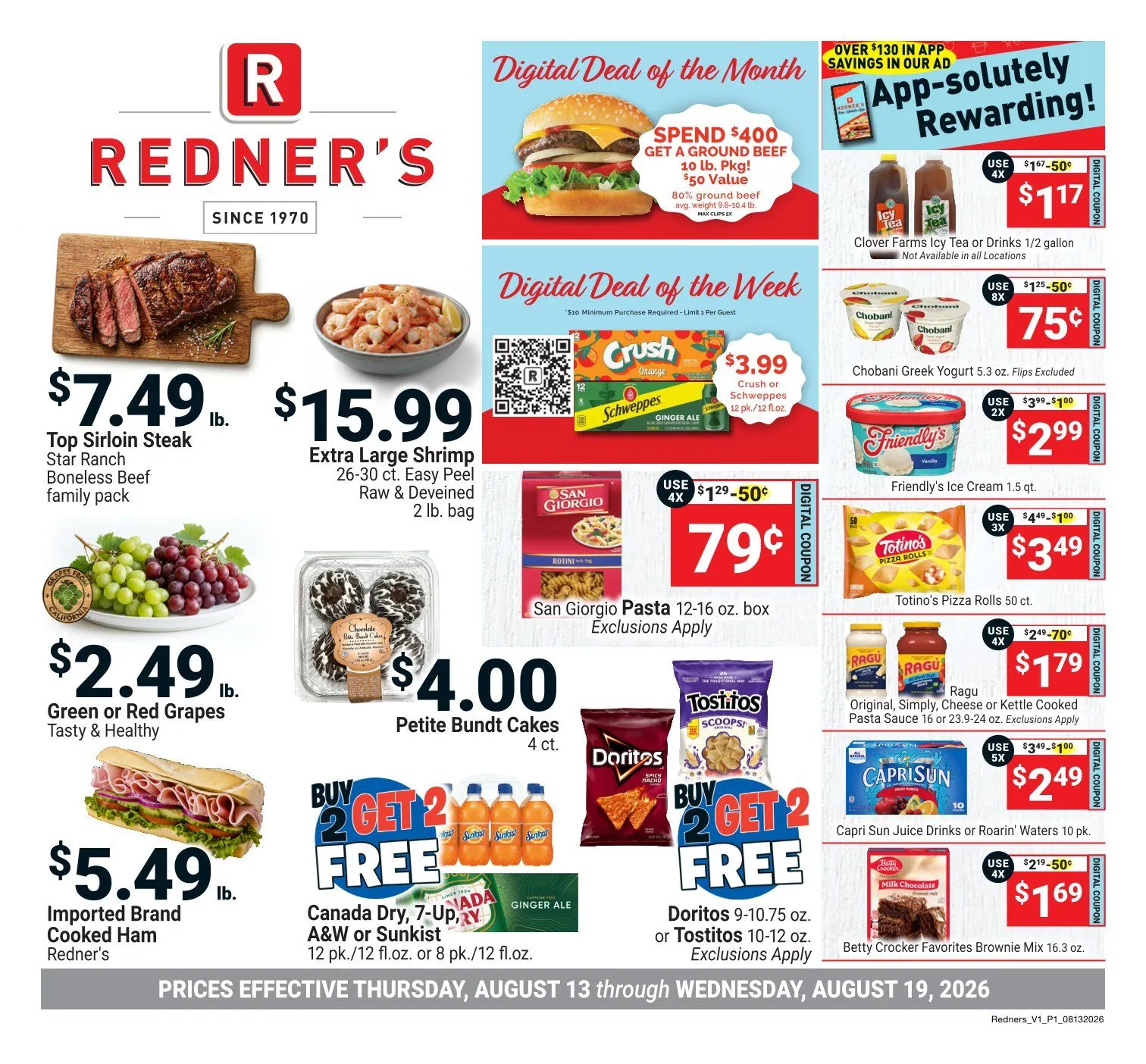 Weekly ad Redner's Market — 2026-08-14 from August 14 to August 19 2026 - Page 1