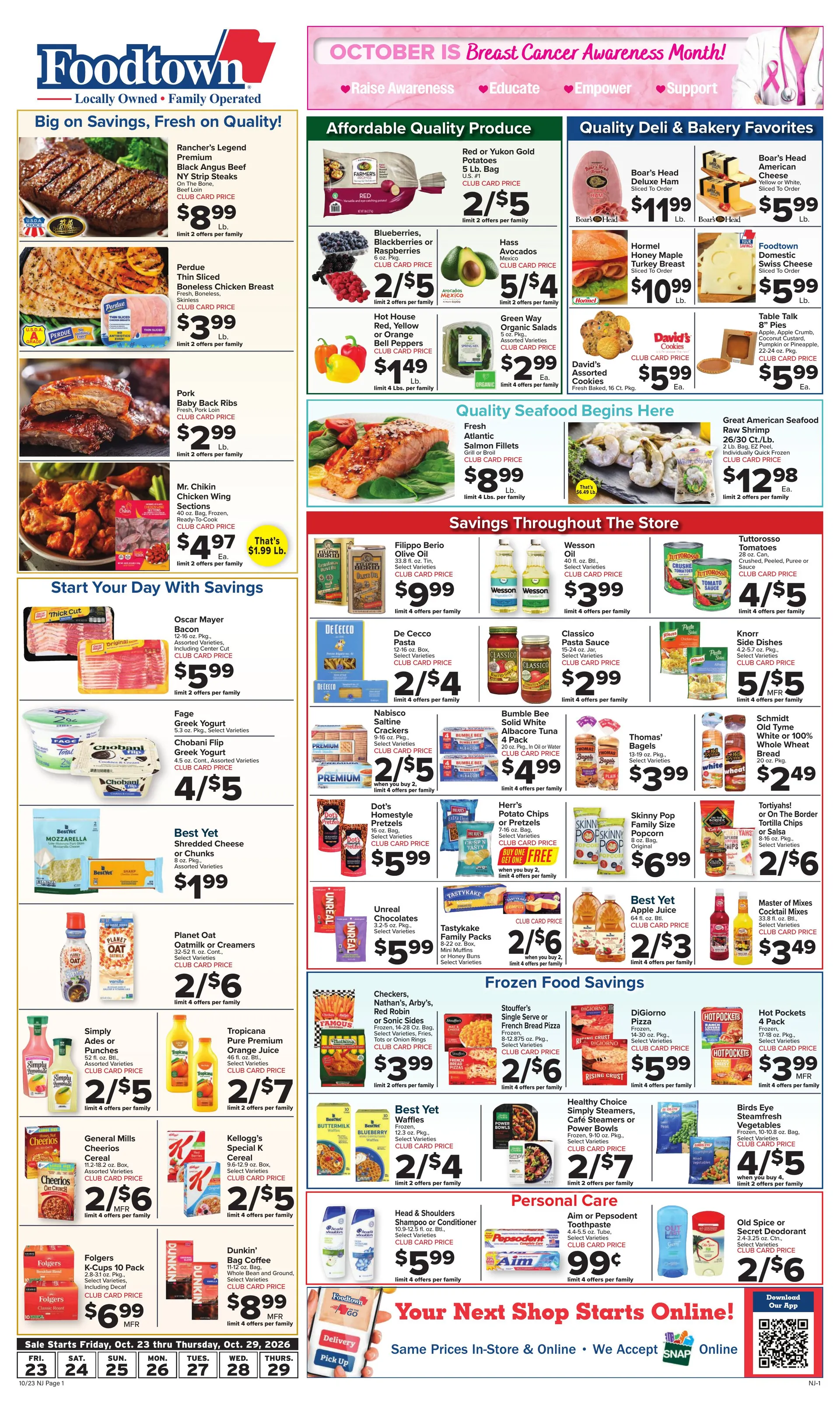 Weekly ad Foodtown — 2026-10-23 from October 23 to October 29 2026 - Page