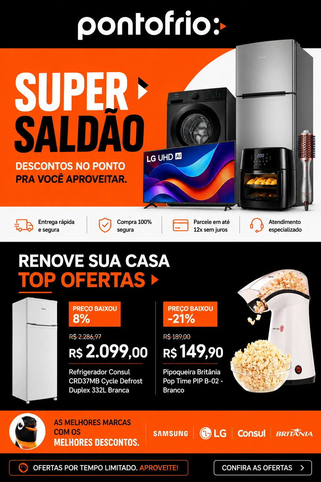 Encarte de Ponto Frio — 2026-08-10 10 de agosto até 25 de agosto 2026 - Pagina 1