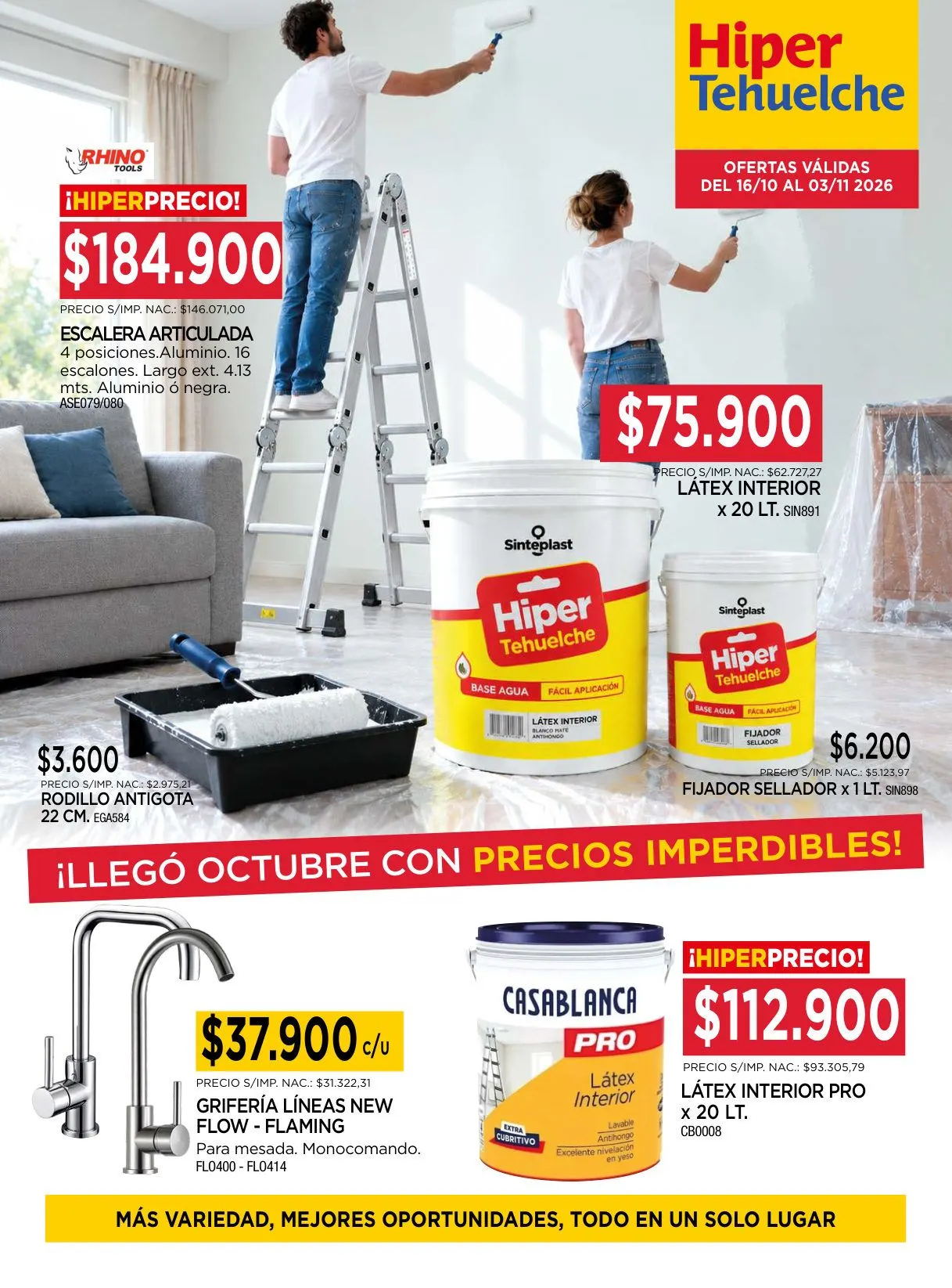 Ofertas de Hiper Tehuelche — 2026-10-19 19 de octubre al 3 de noviembre 2026 - Página 1 del catálogo