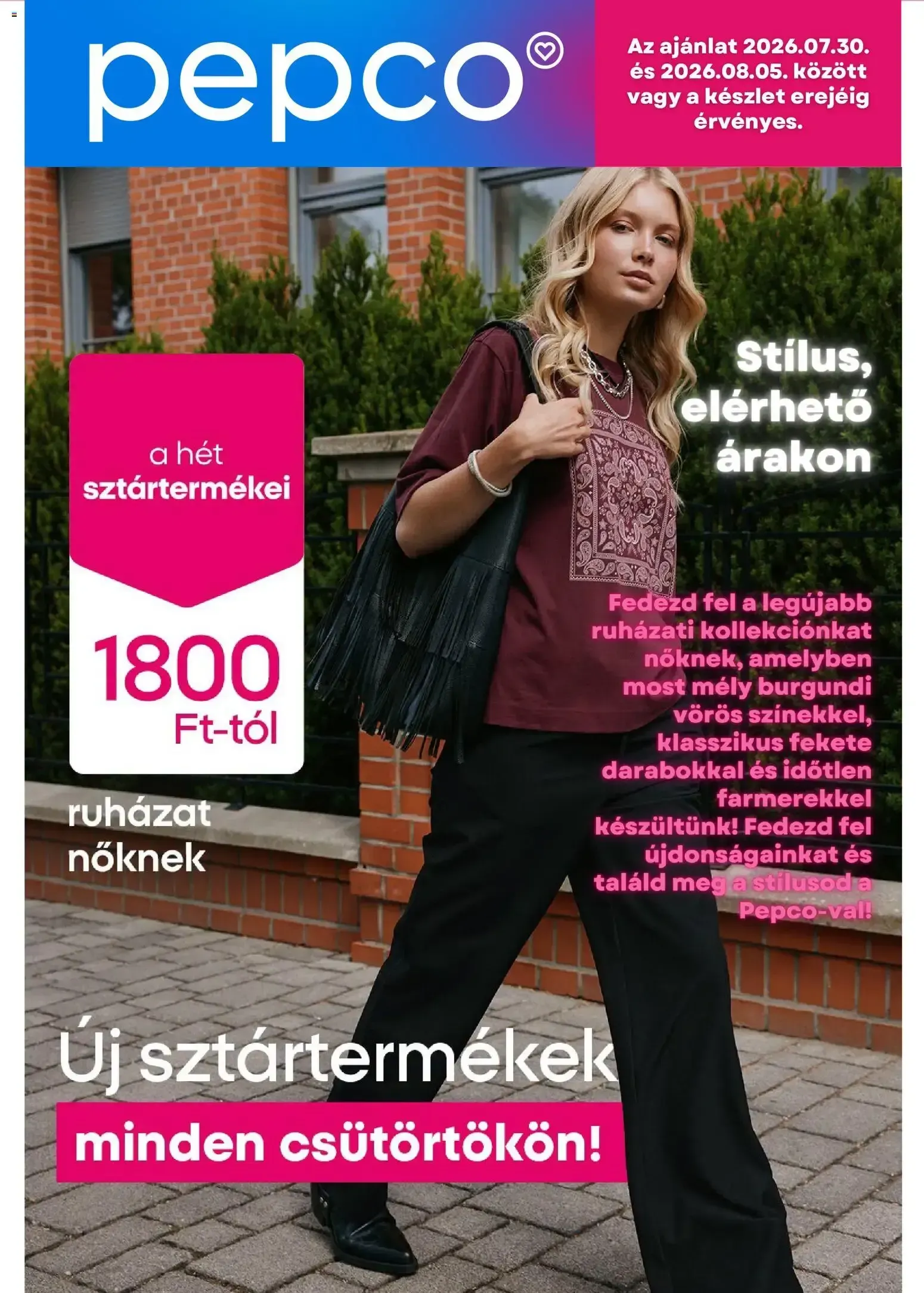 Katalógus Pepco — 2026-07-31 július 31.-tól augusztus 6.-ig 2026. - Oldal 1