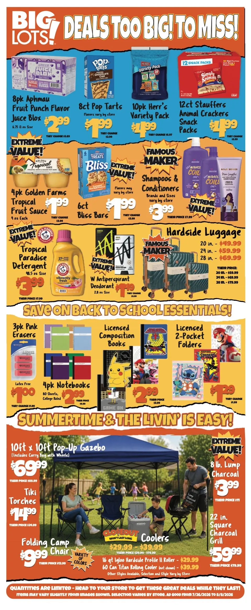 Weekly ad Big Lots — 2026-07-27 from July 26 to August 8 2026 - Page 