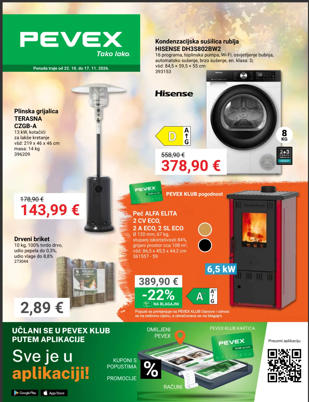 Katalog Pevex — 2026-10-22 od 22. listopada do 11. studenoga 2026. - Pregled Stranica 1