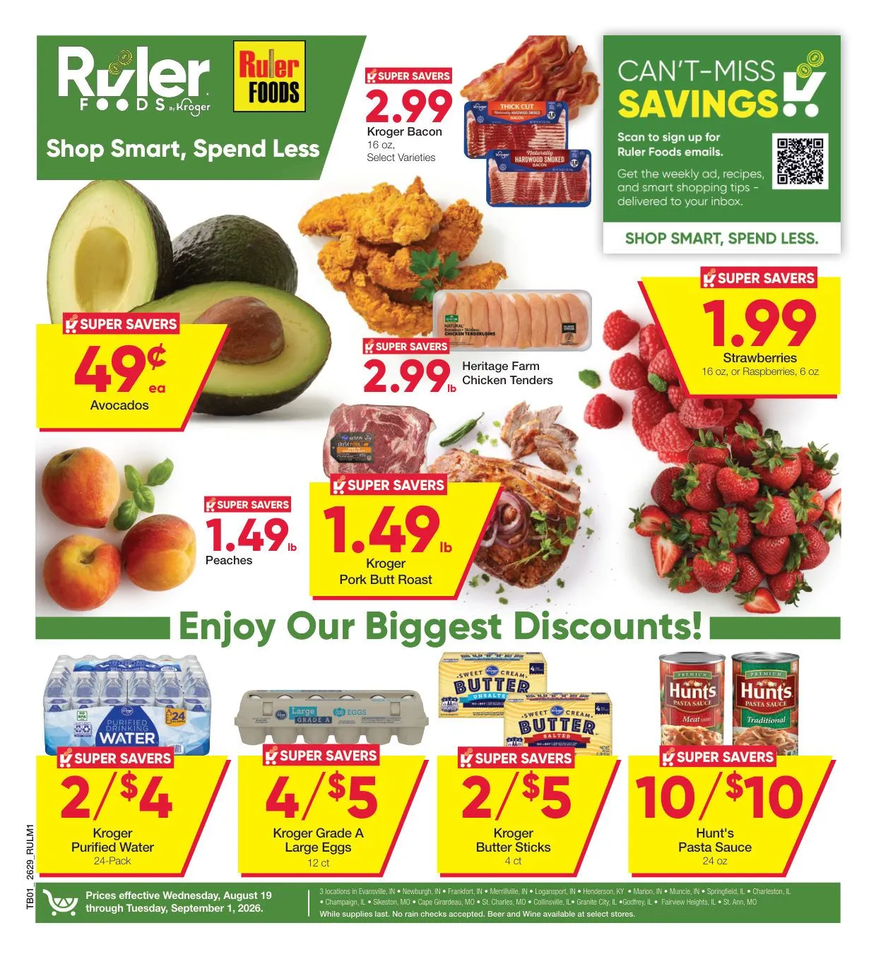 Weekly promotion Ruler Foods — 2026-08-19 spanning from August 19 to September 1 2026 - Page 1 for Catalogue 365