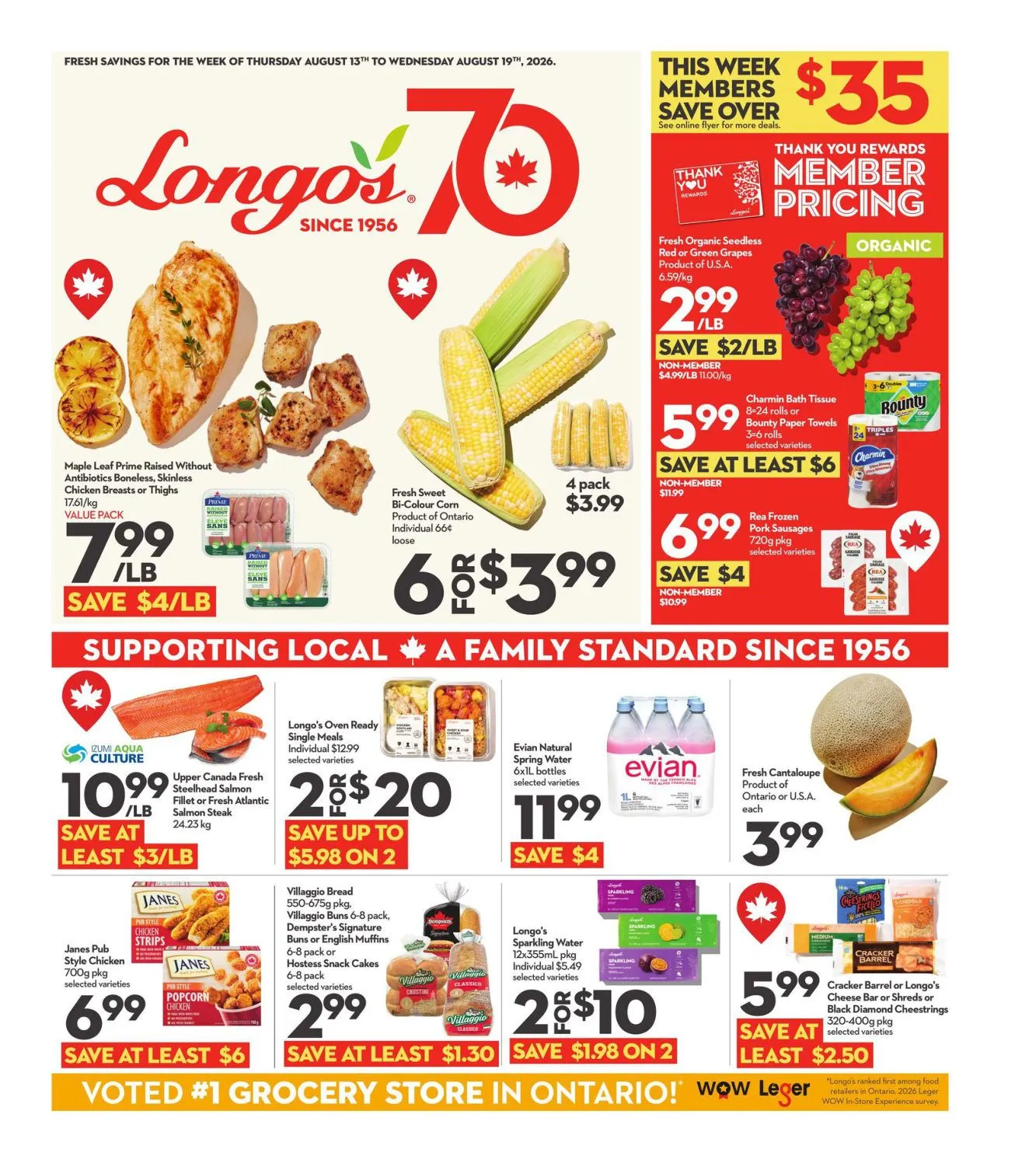 Longo's — 2026-08-13 from August 13 to August 19 2026 - flyer page 1