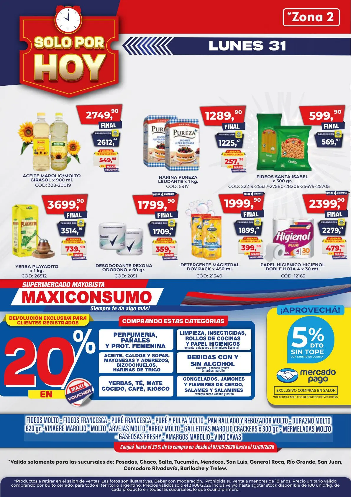 Ofertas de Maxiconsumo — 2026-08-31 31 de agosto al 31 de agosto 2026 - Página 1 del catálogo