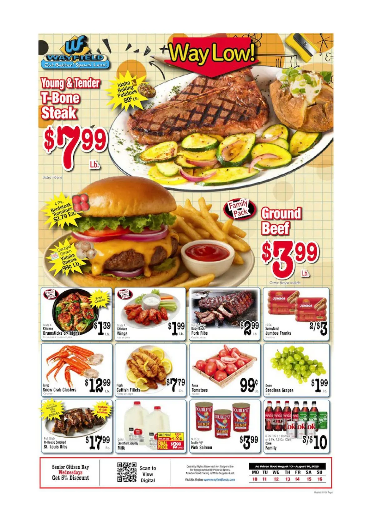 Weekly promotion Wayfield — 2026-08-12 spanning from August 10 to August 16 2026 - Page  for Catalogue 365