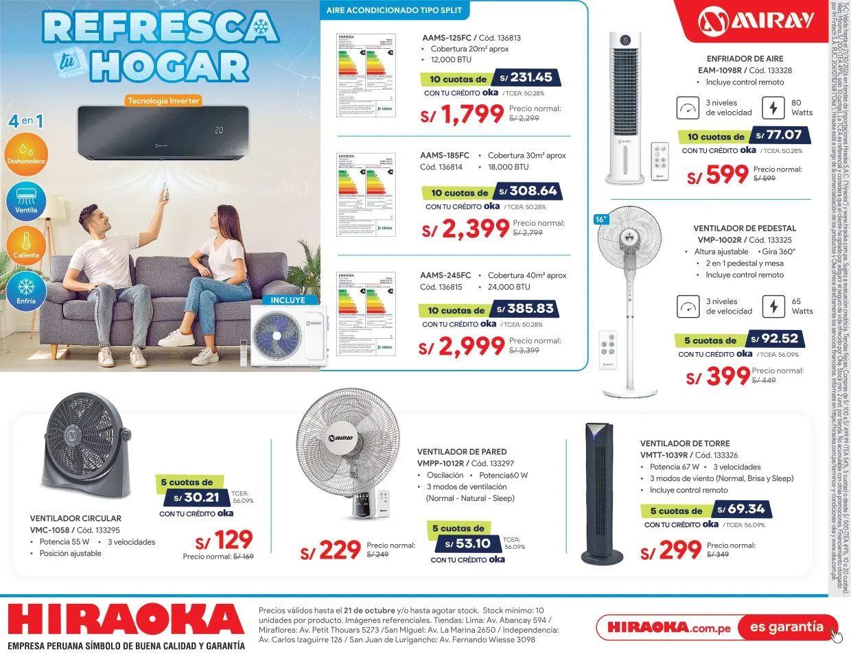 Catalogo de Hiraoka — 2026-10-21 1 de octubre al 21 de octubre 2026 - Pag 1