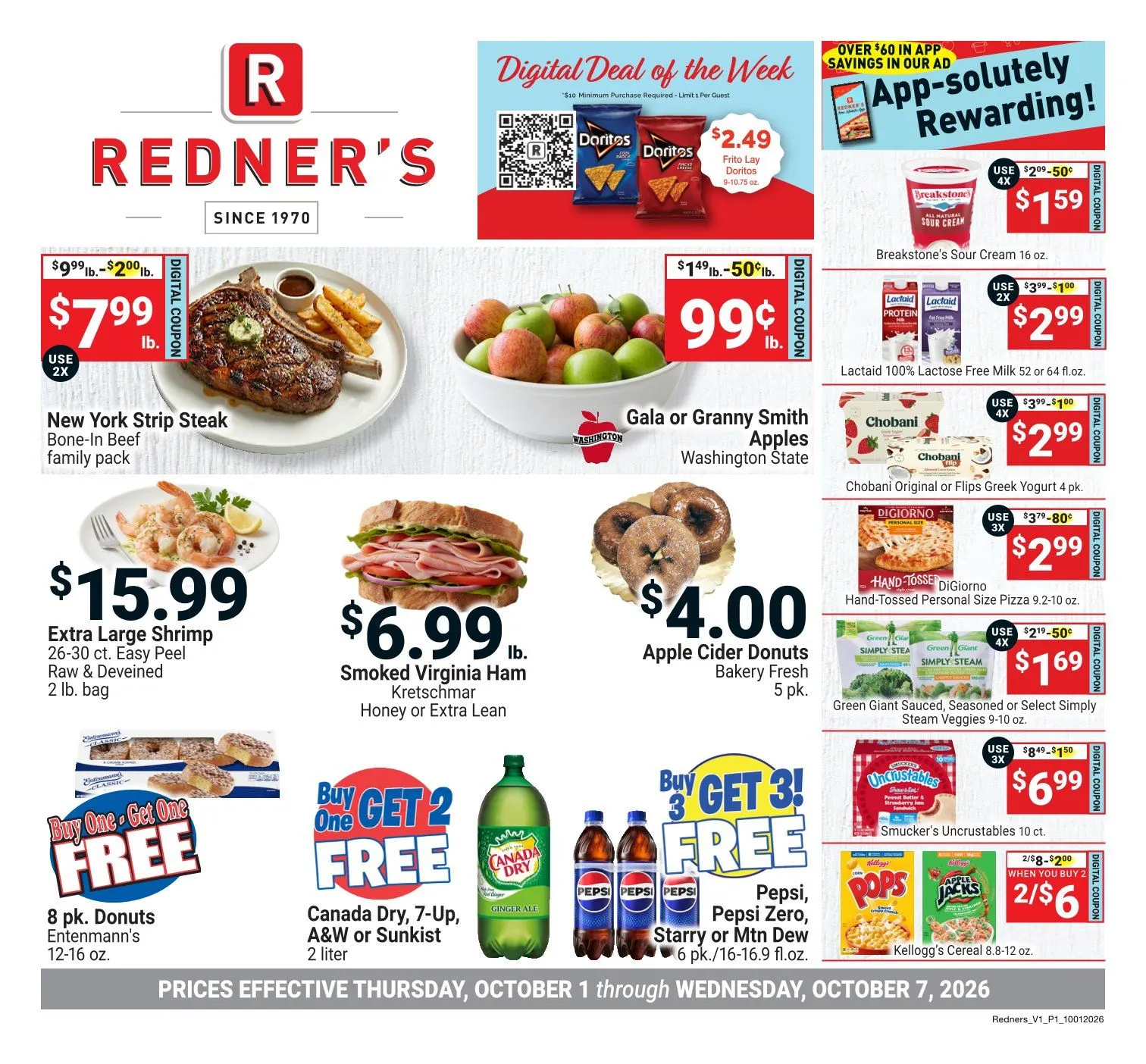 Weekly promotion Redner's Market — 2026-10-06 spanning from October 1 to October 7 2026 - Page for Catalogue 365
