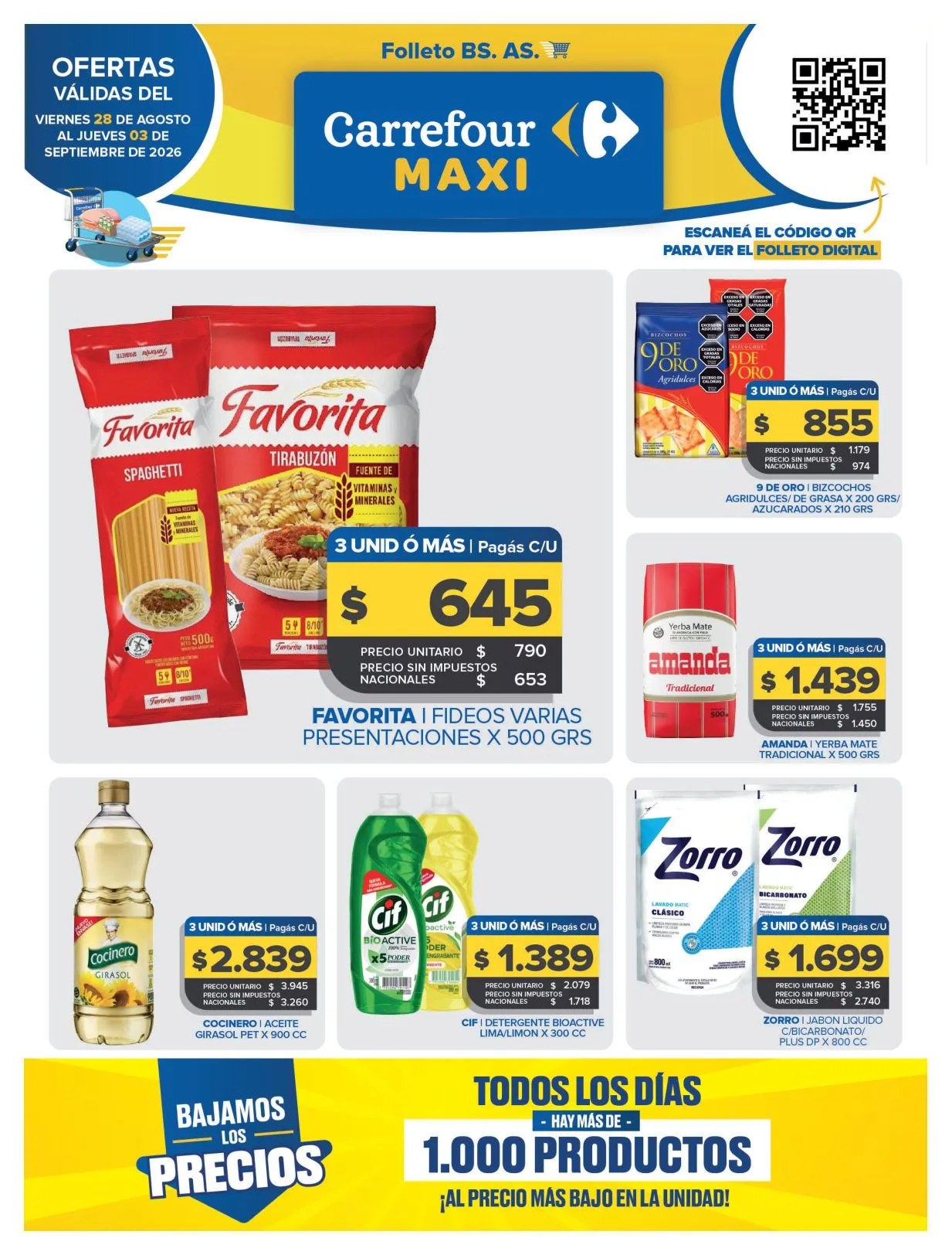 Ofertas de Carrefour Maxi — 2026-08-28 28 de agosto al 3 de septiembre 2026 - Página 1 del catálogo