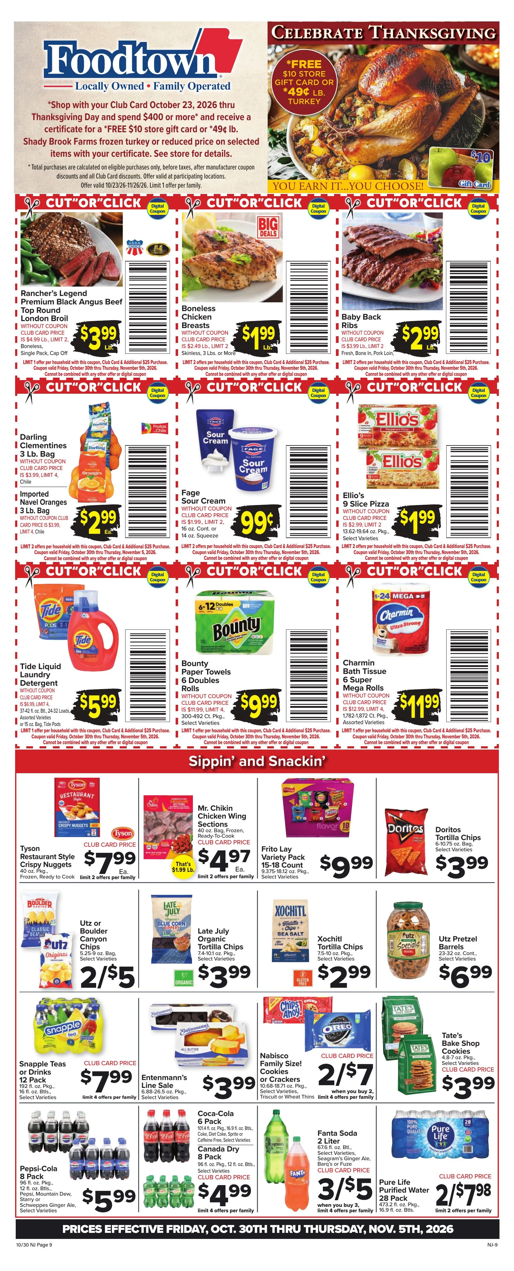 Weekly ad Foodtown — 2026-10-30 from October 30 to November 5 2026 - Page 1