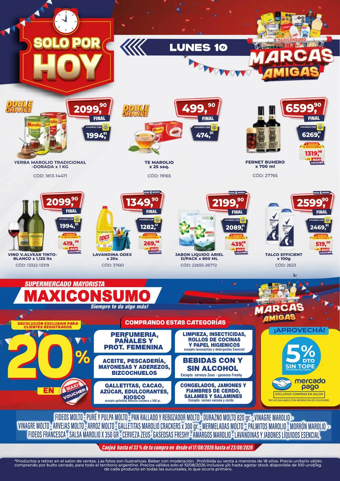 Ofertas de Maxiconsumo — 2026-08-10 10 de agosto al 10 de agosto 2026 - Página 1 del catálogo