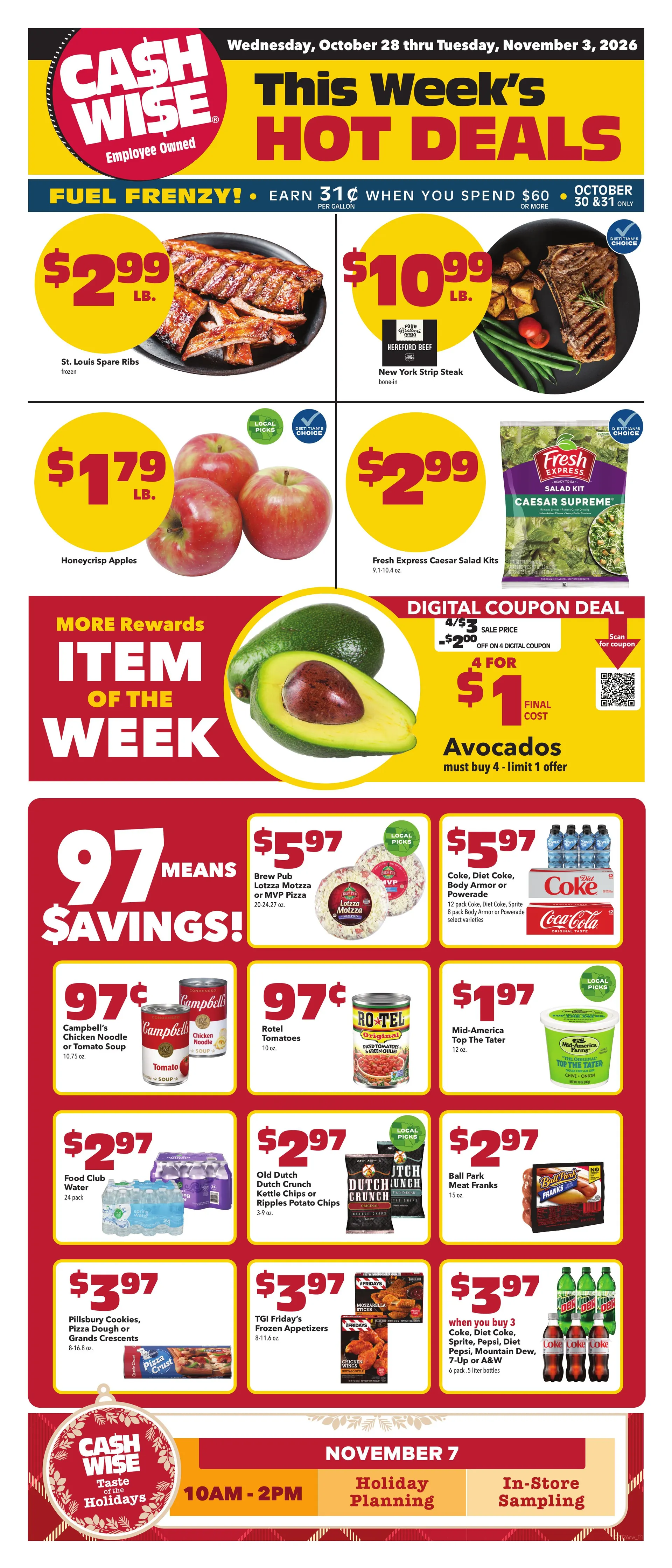 Weekly ad Cash Wise — 2026-10-28 from October 28 to November 3 2026 - Page 1