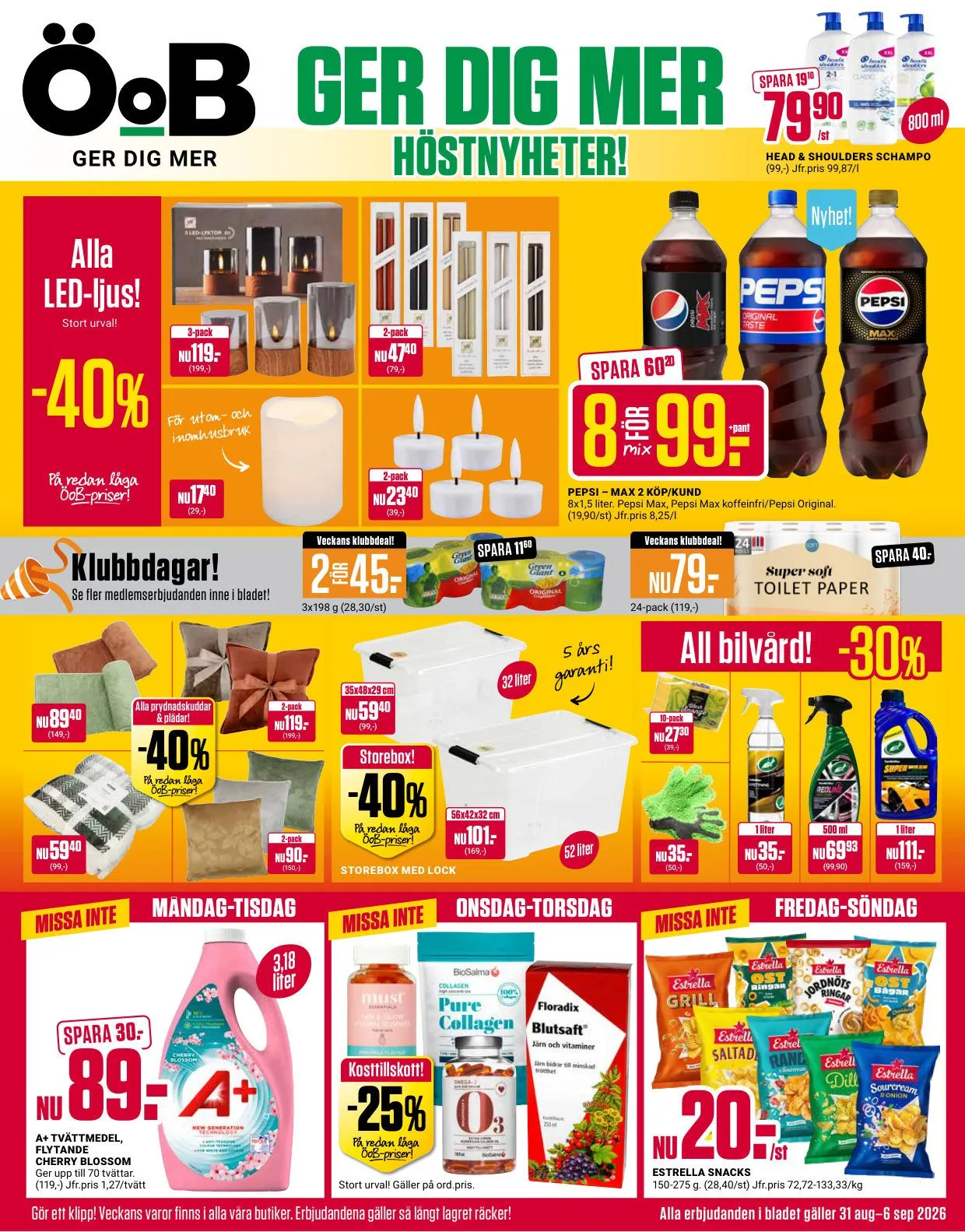 ÖoB — 2026-08-31 från 31 augusti till 6 september 2026 - Reklamblad sidor 1