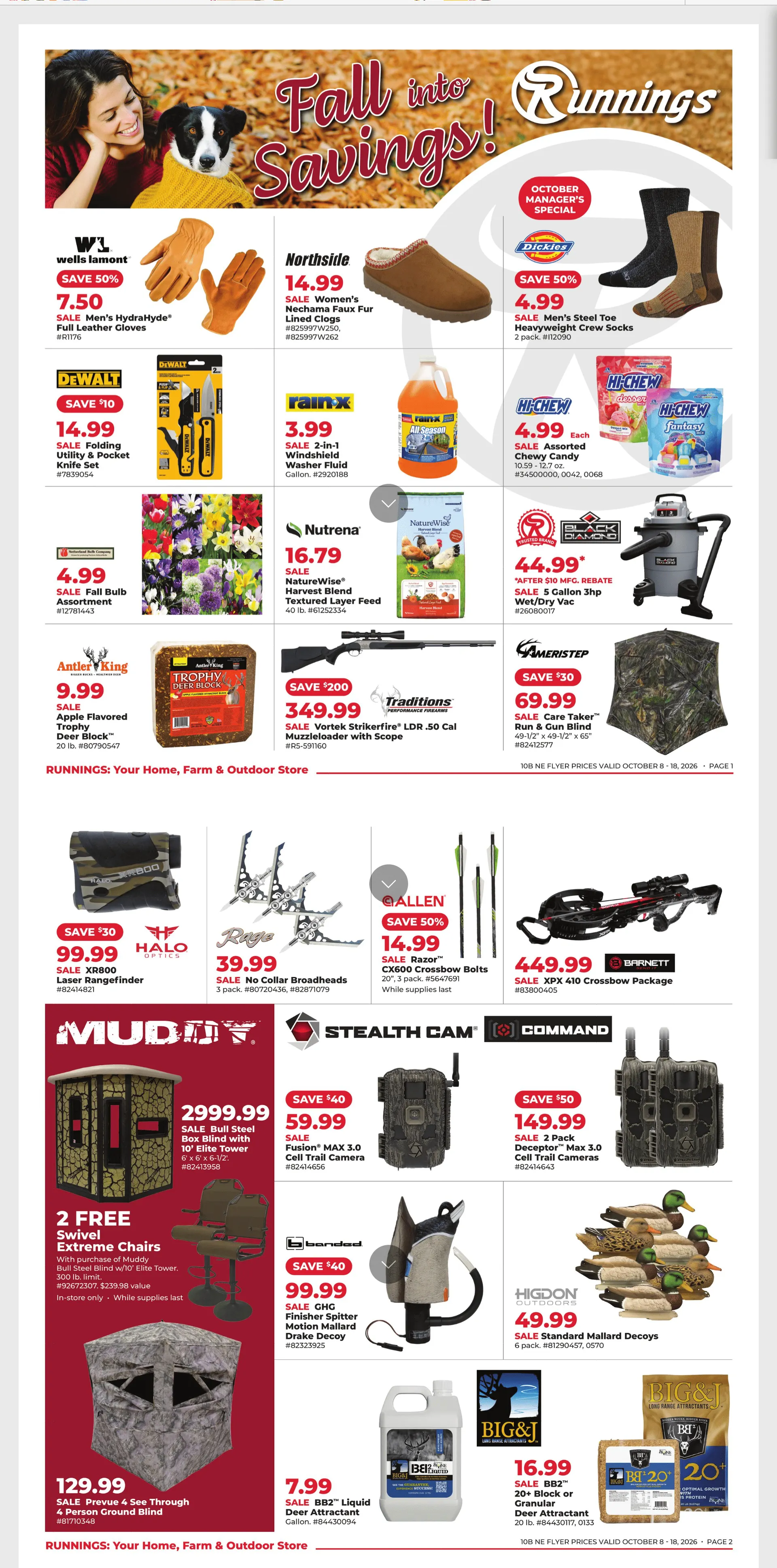 Weekly ad Runnings — 2026-10-09 from October 9 to October 18 2026 - Page 1