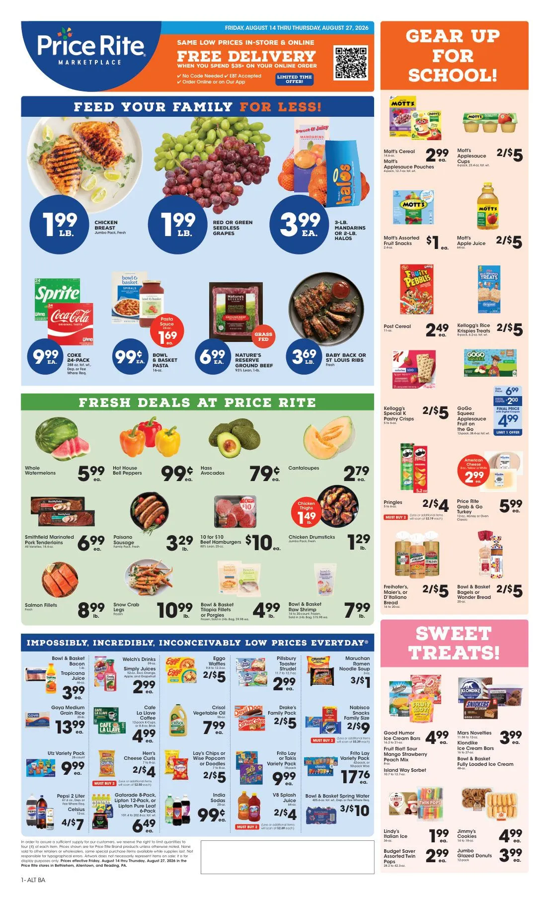 Weekly ad Price Rite — 2026-08-14 from August 14 to August 27 2026 - Page