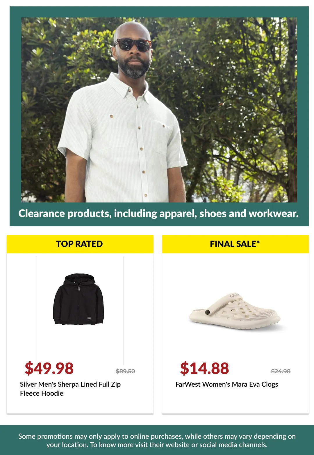 Clearance from July 2 to July 17 2026 - flyer page 2