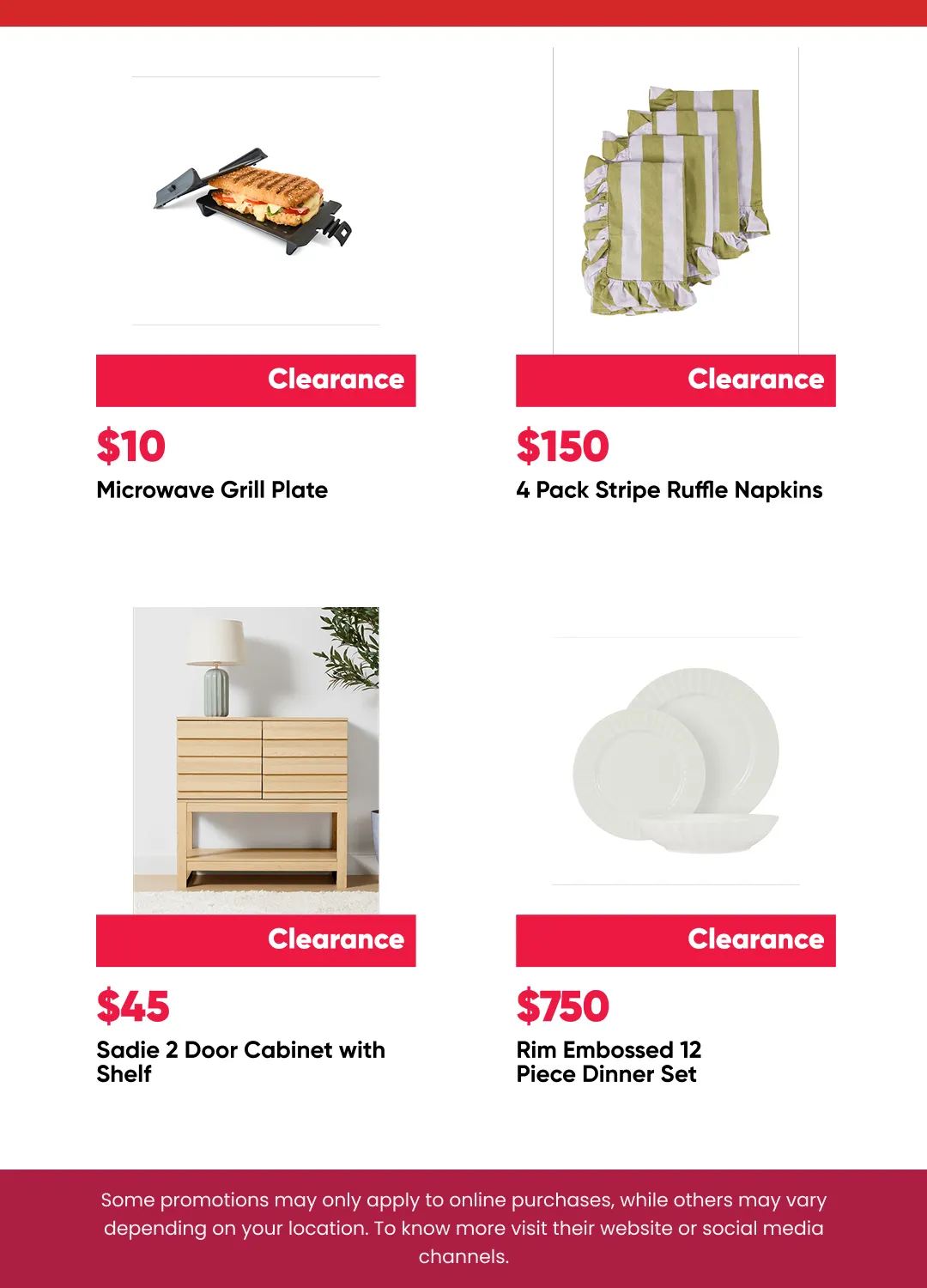 Home & Living Clearance from 13 August to 31 August 2026 - Catalogue Page 2