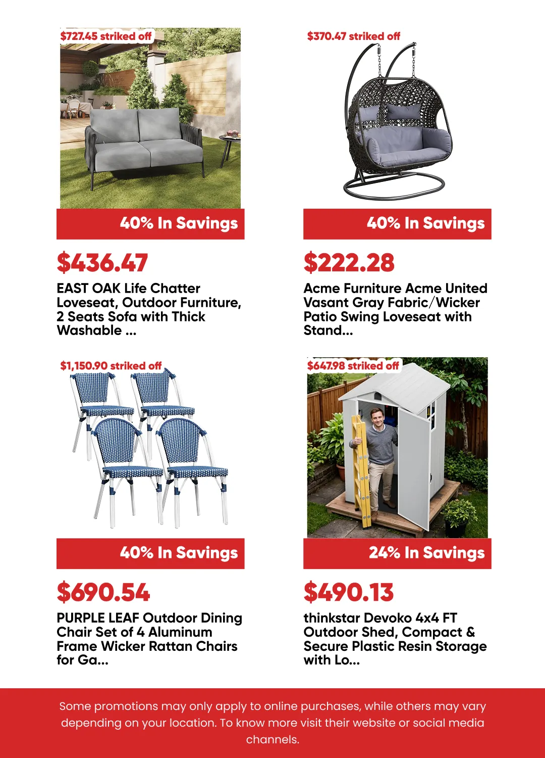Weekly ad Patio Furniture Deals from July 8 to July 23 2026 - Page 2