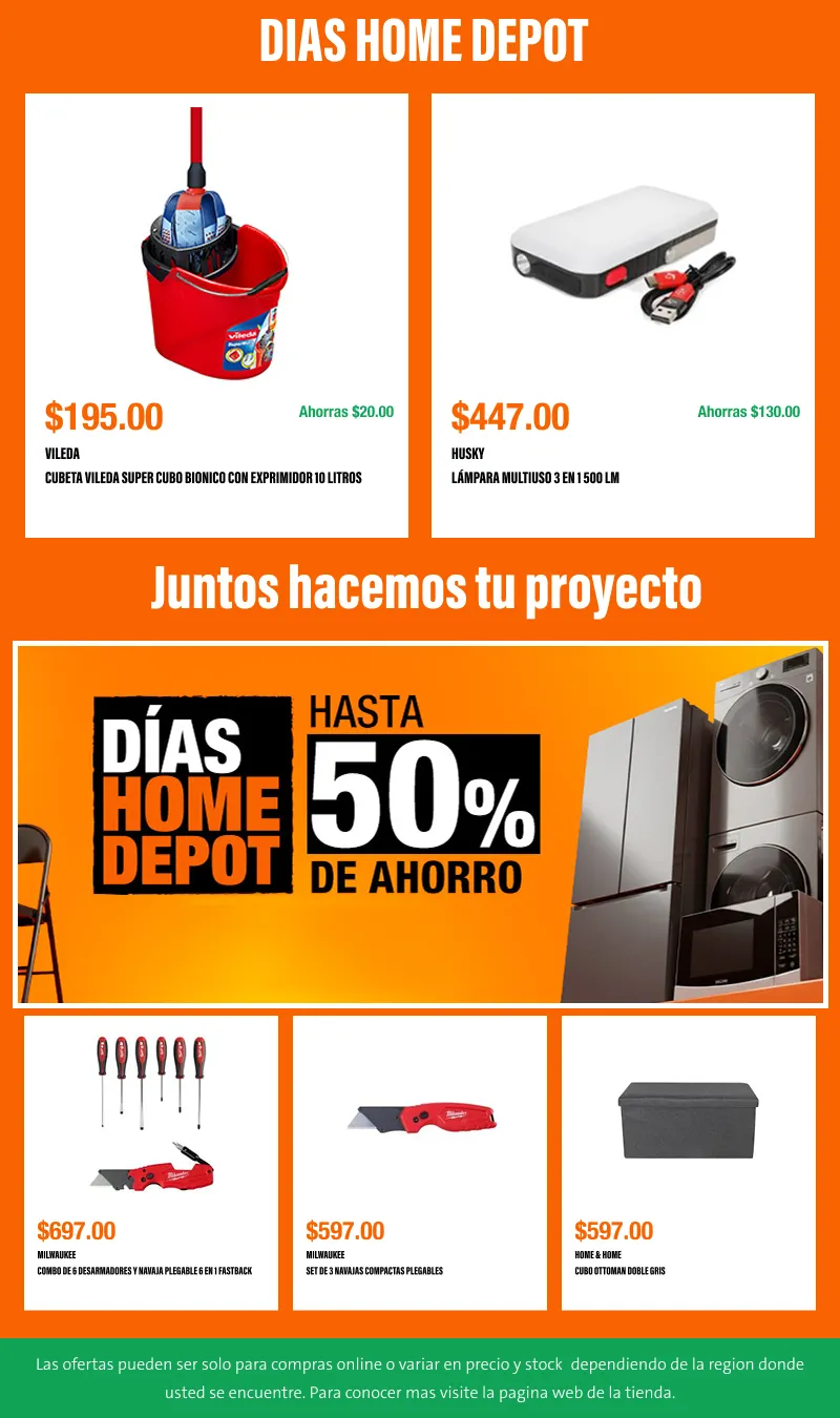 Catálogo de Días Home Depot: los mejores 14 días para ahorrar en tus proyectos 17 de julio al 28 de agosto 2026 - Pagina 2