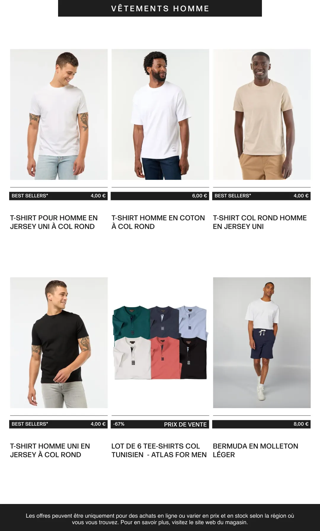 Vêtements homme du 6 août au 21 août 2026 - Catalogue page 2