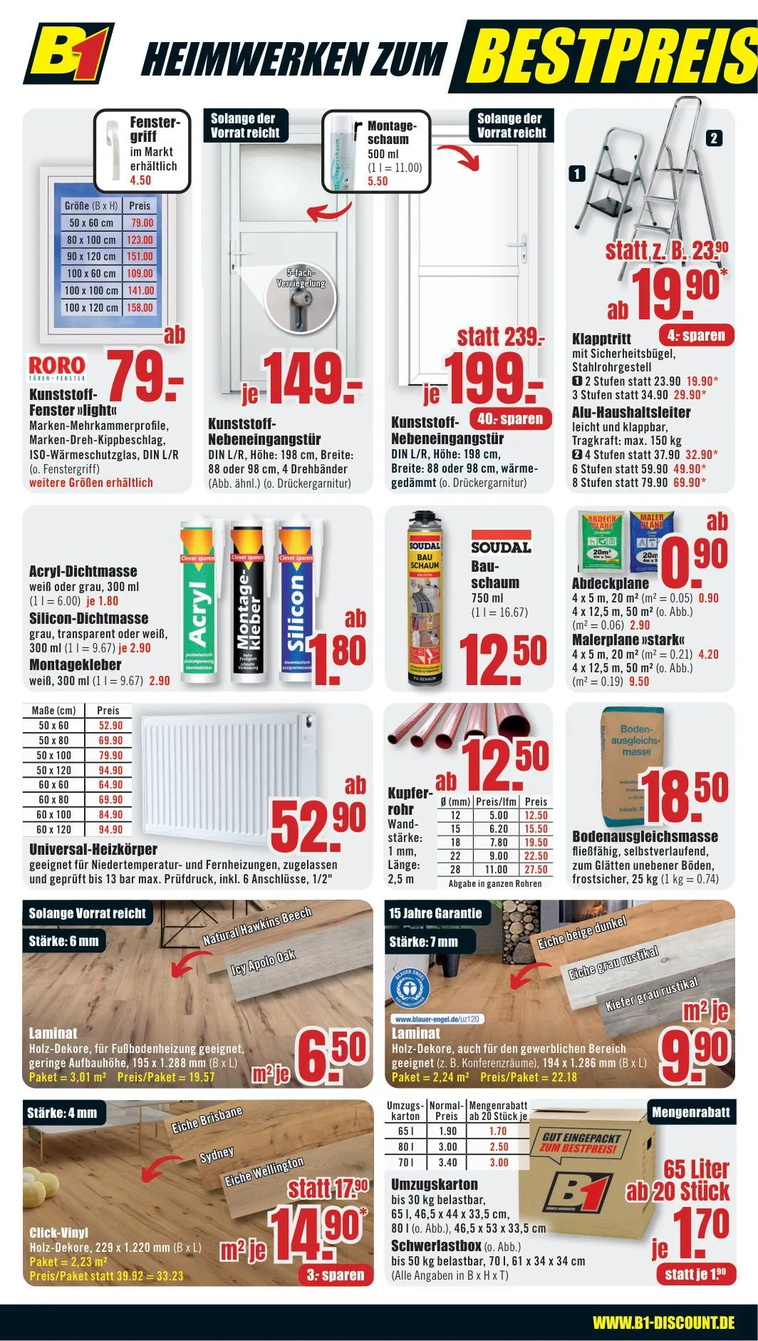 B1 Discount Baumarkt — 2026-08-31 von 31. August bis 4. September 2026 - Prospekt seite 2