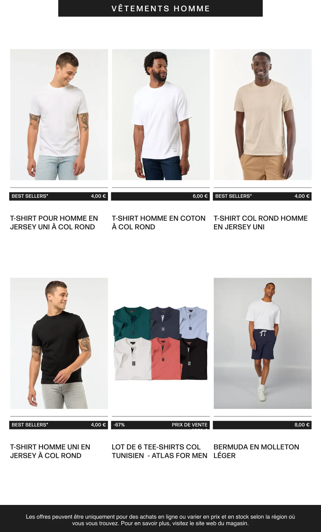Vêtements homme du 6 août au 21 août 2026 - Catalogue page 2