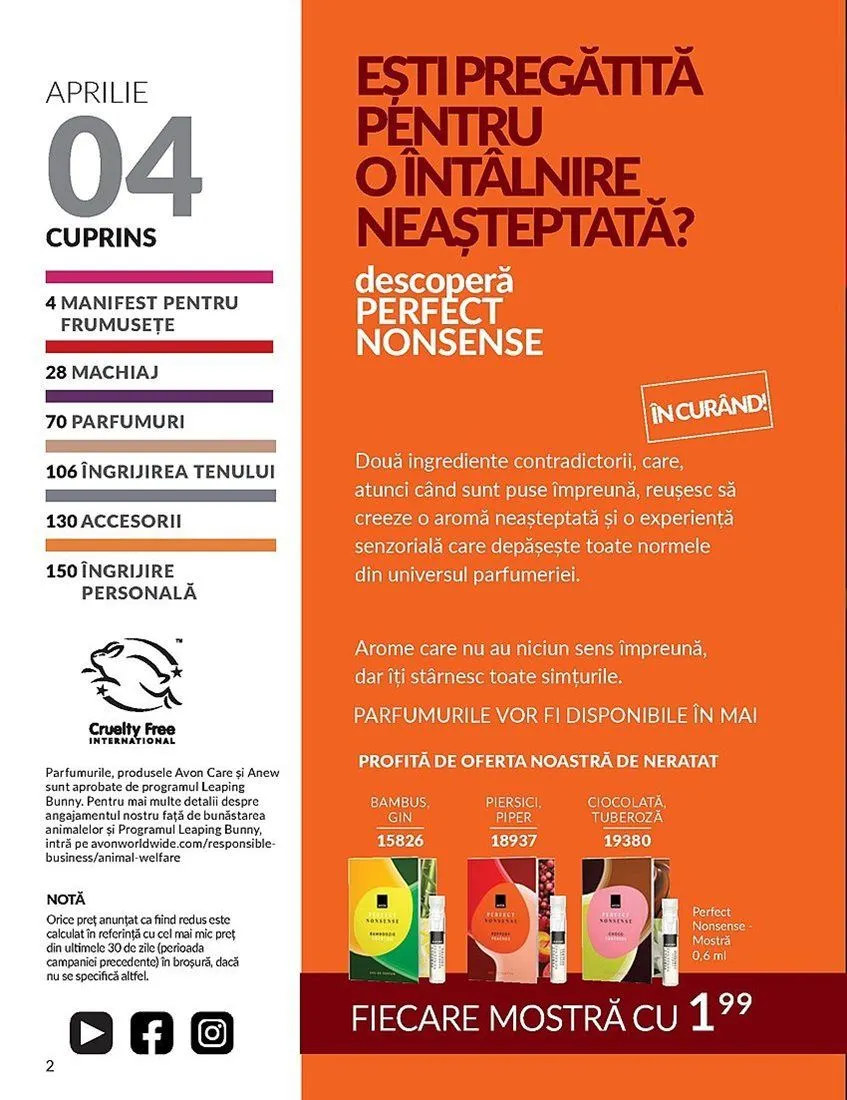 Catalog Avon Netarat de la 1 aprilie până la 30 aprilie 2025 - Revista Pagina 2