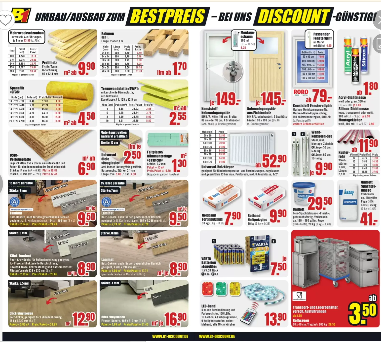 B1 Discount Baumarkt — 2026-10-02 von 2. Oktober bis 10. Oktober 2026 - Prospekt seite 2